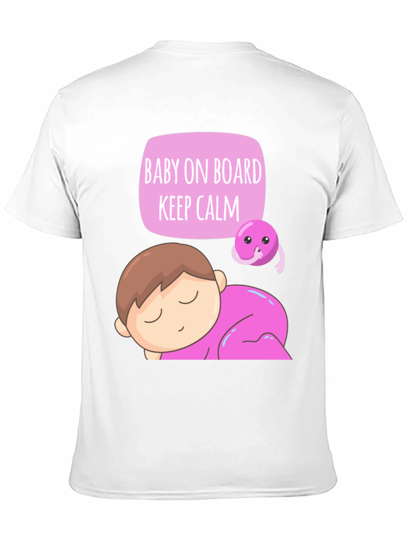 Baby on Board T-Shirt - Keep Calm Cute Design