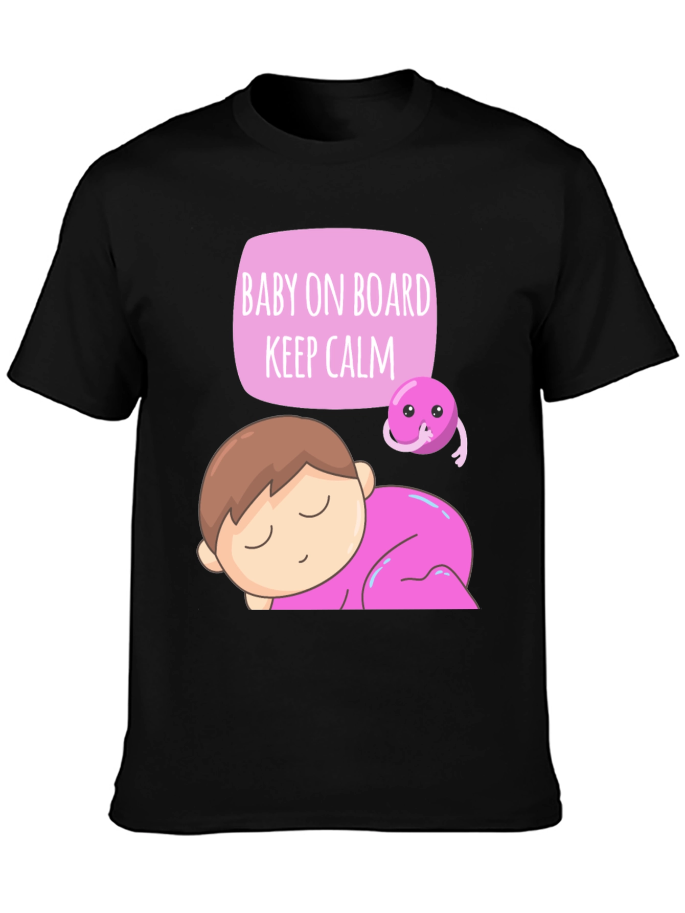 Baby on Board T-Shirt - Keep Calm Cute Design