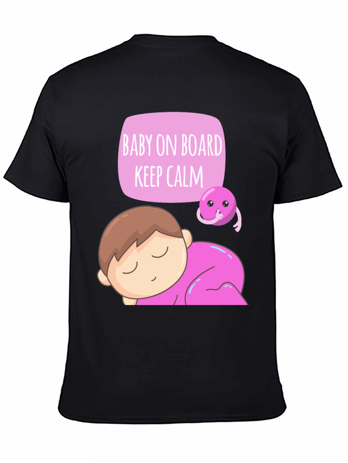 Baby on Board T-Shirt - Keep Calm Cute Design