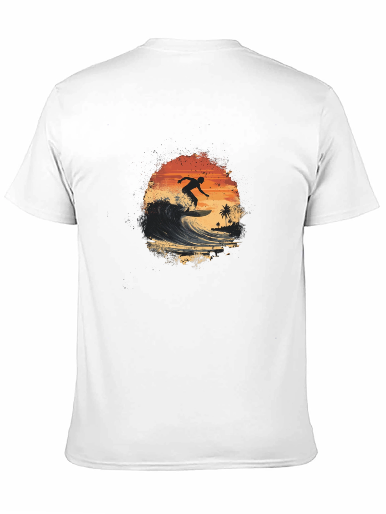 Surfer Silhouette Graphic Tee