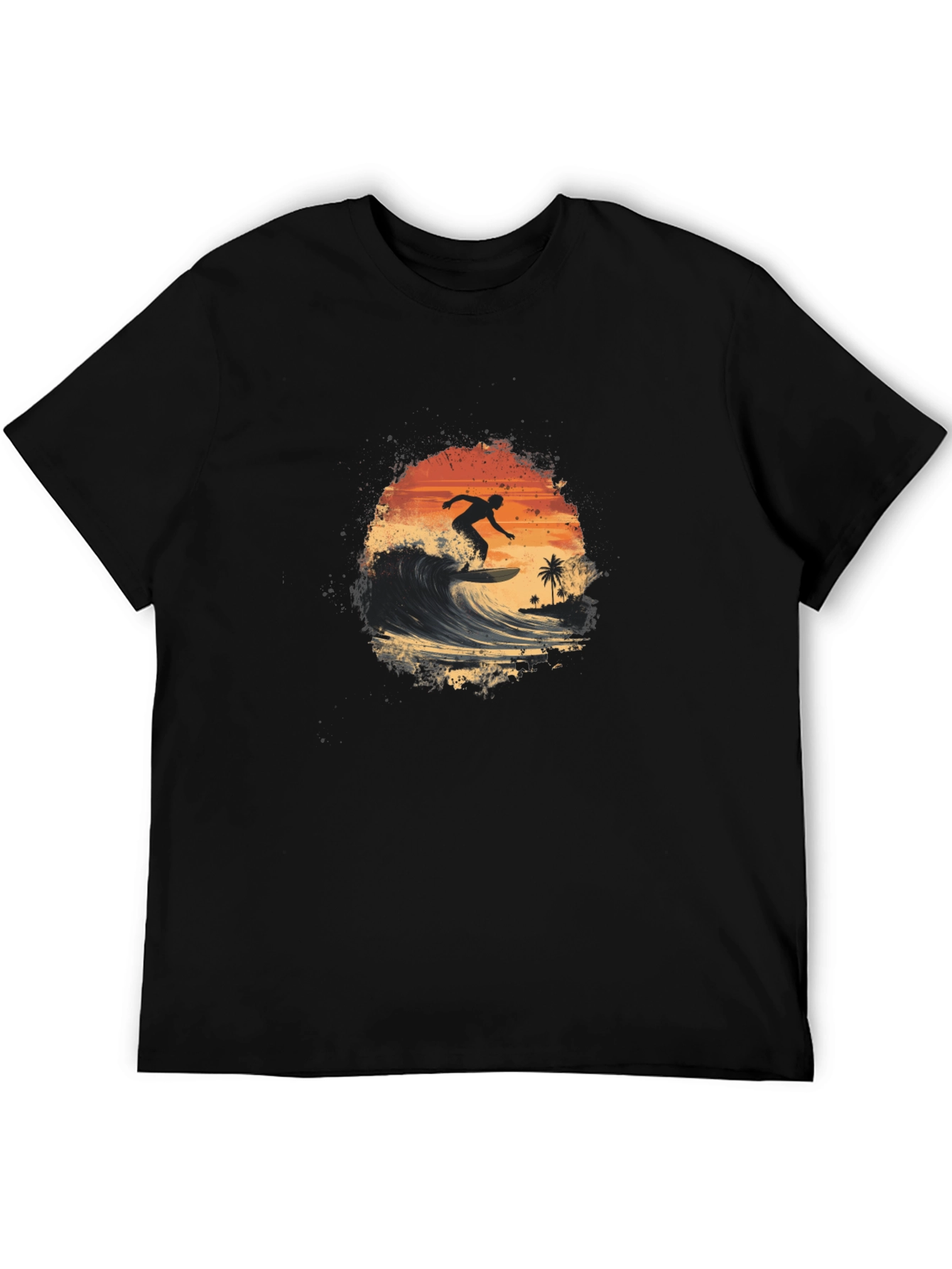 Surfer Silhouette Graphic Tee