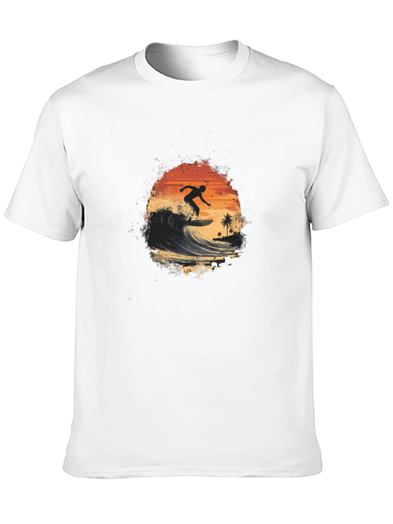 Surfer Silhouette Graphic Tee