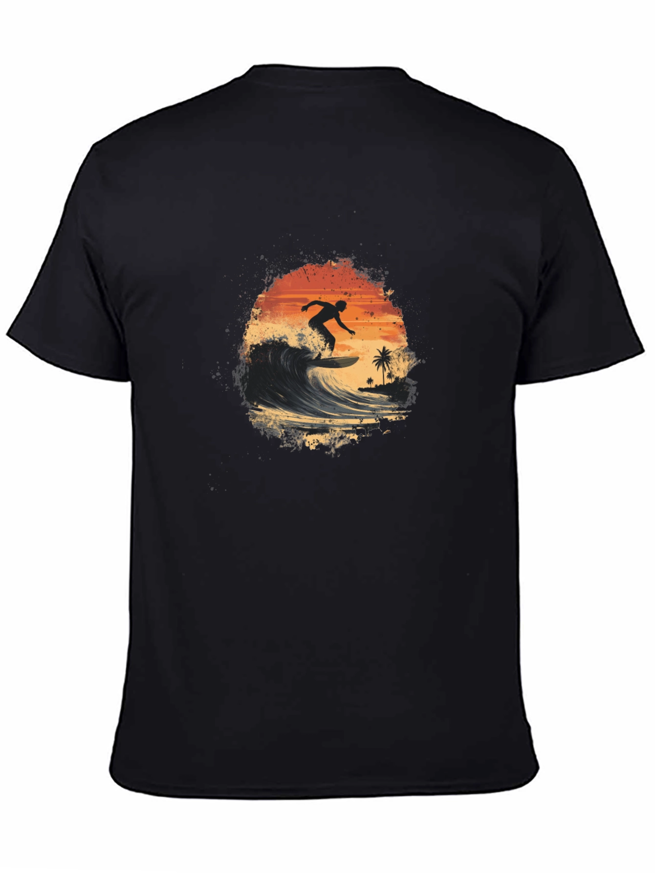 Surfer Silhouette Graphic Tee