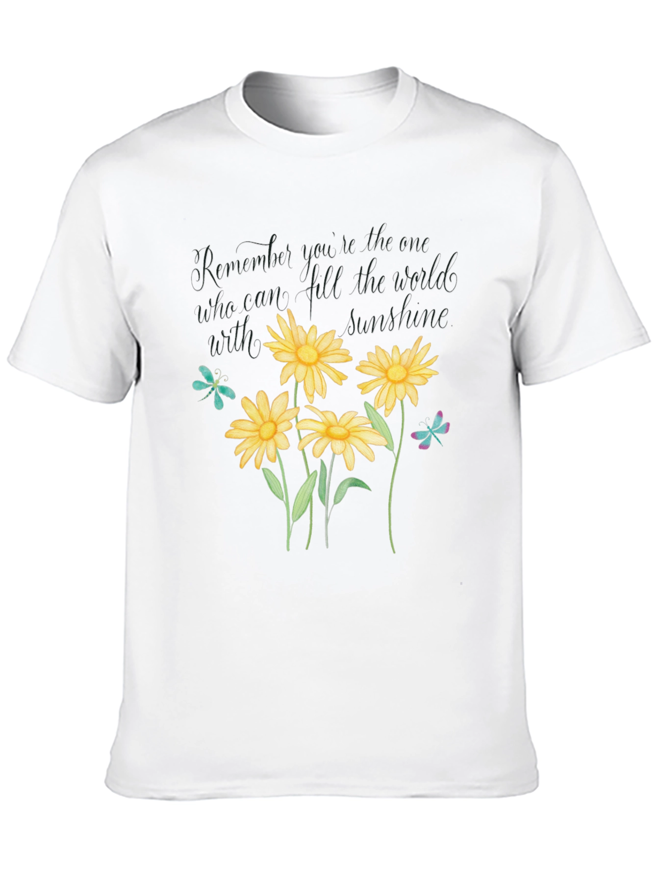 Floral Sunshine T-Shirt: Remember Who You Are