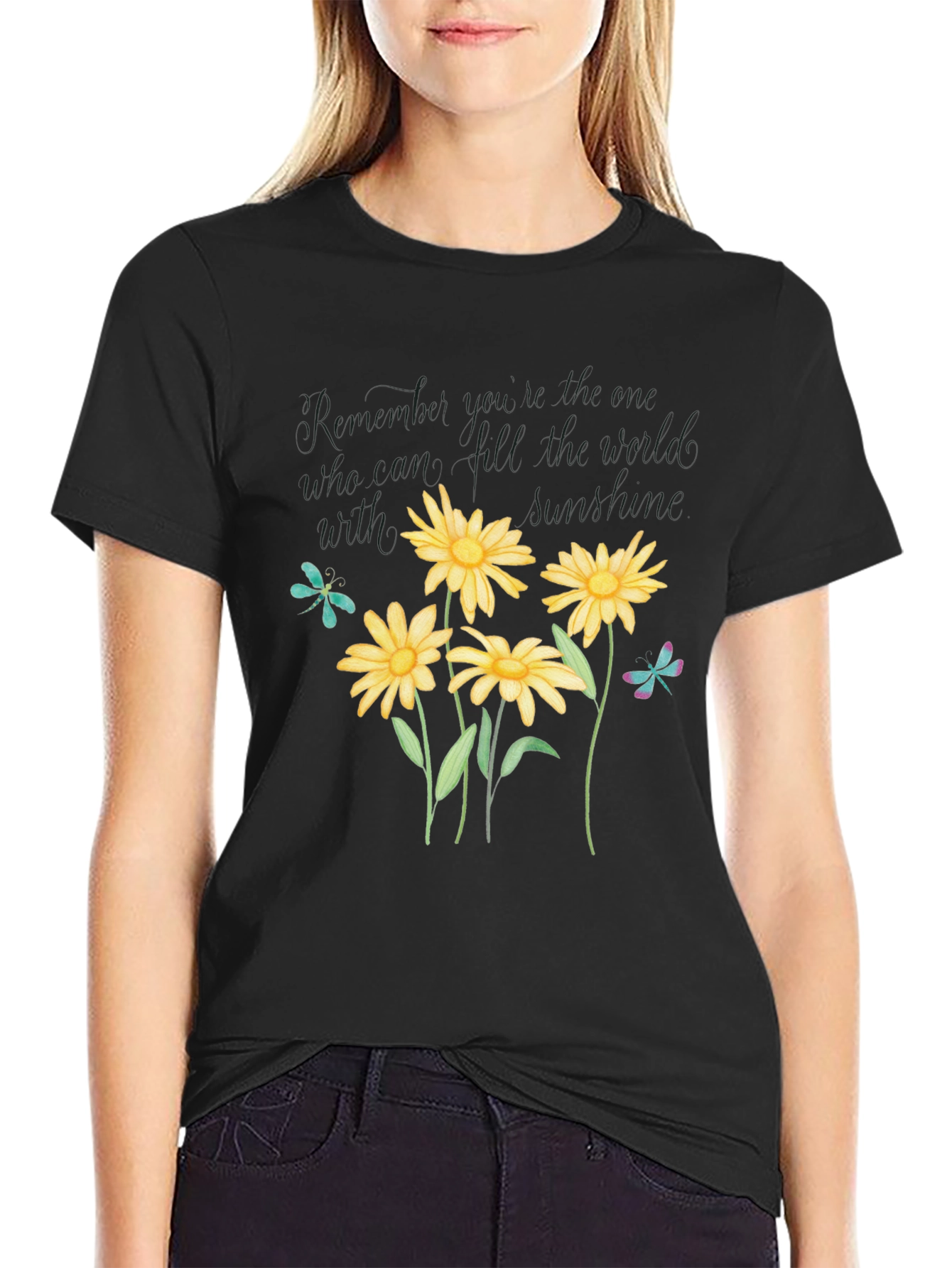 Floral Sunshine T-Shirt: Remember Who You Are