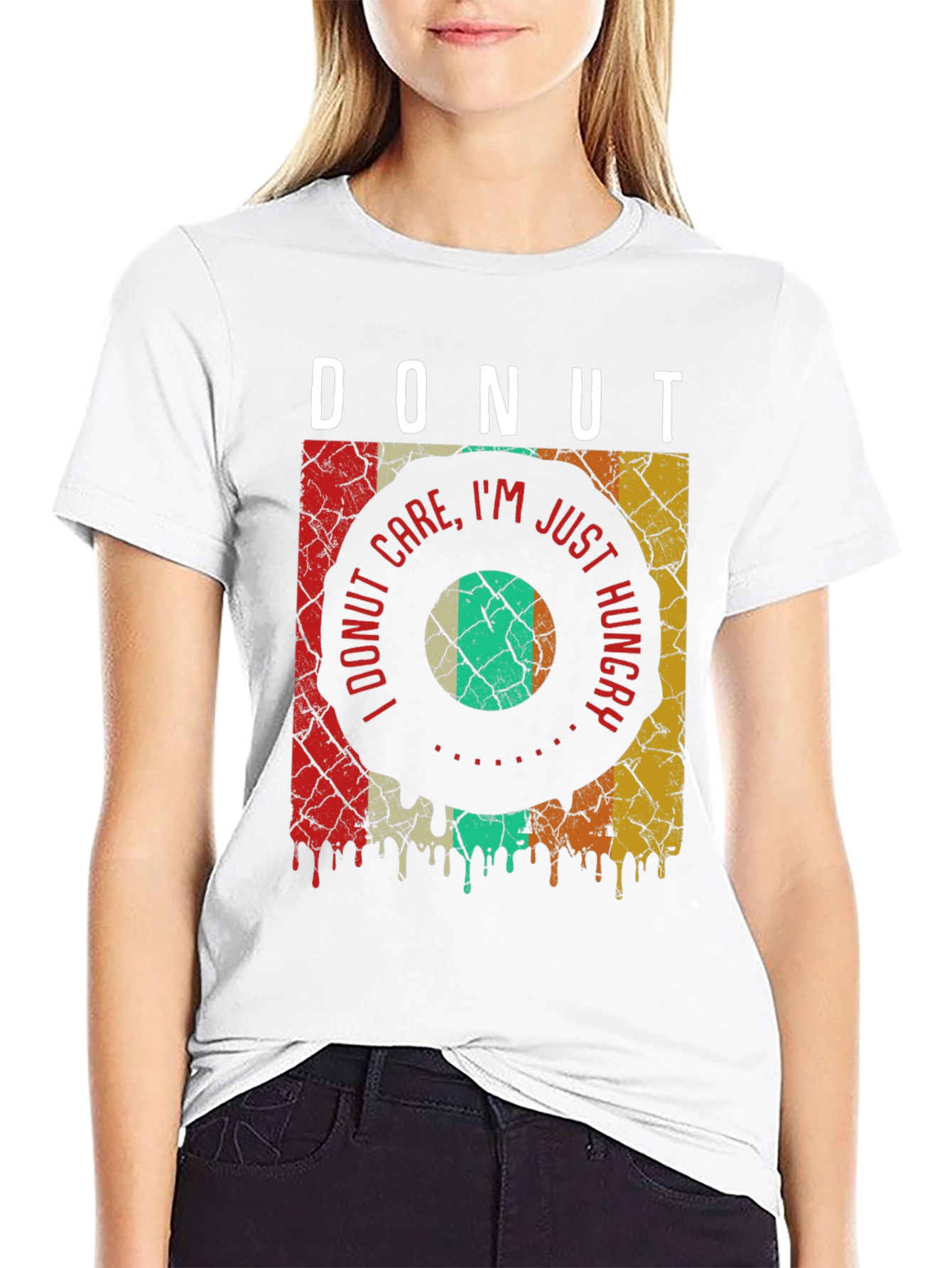 Donut Care Hungry Graphic T-Shirt