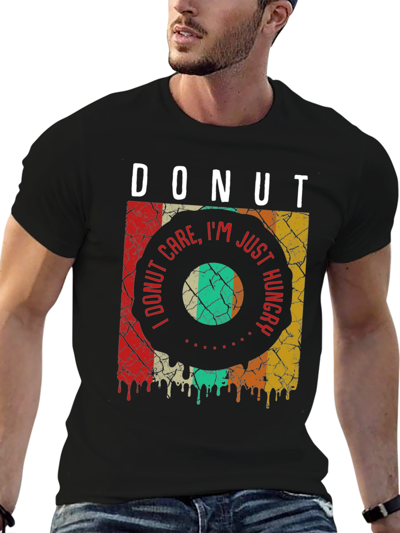 Donut Care Hungry Graphic T-Shirt