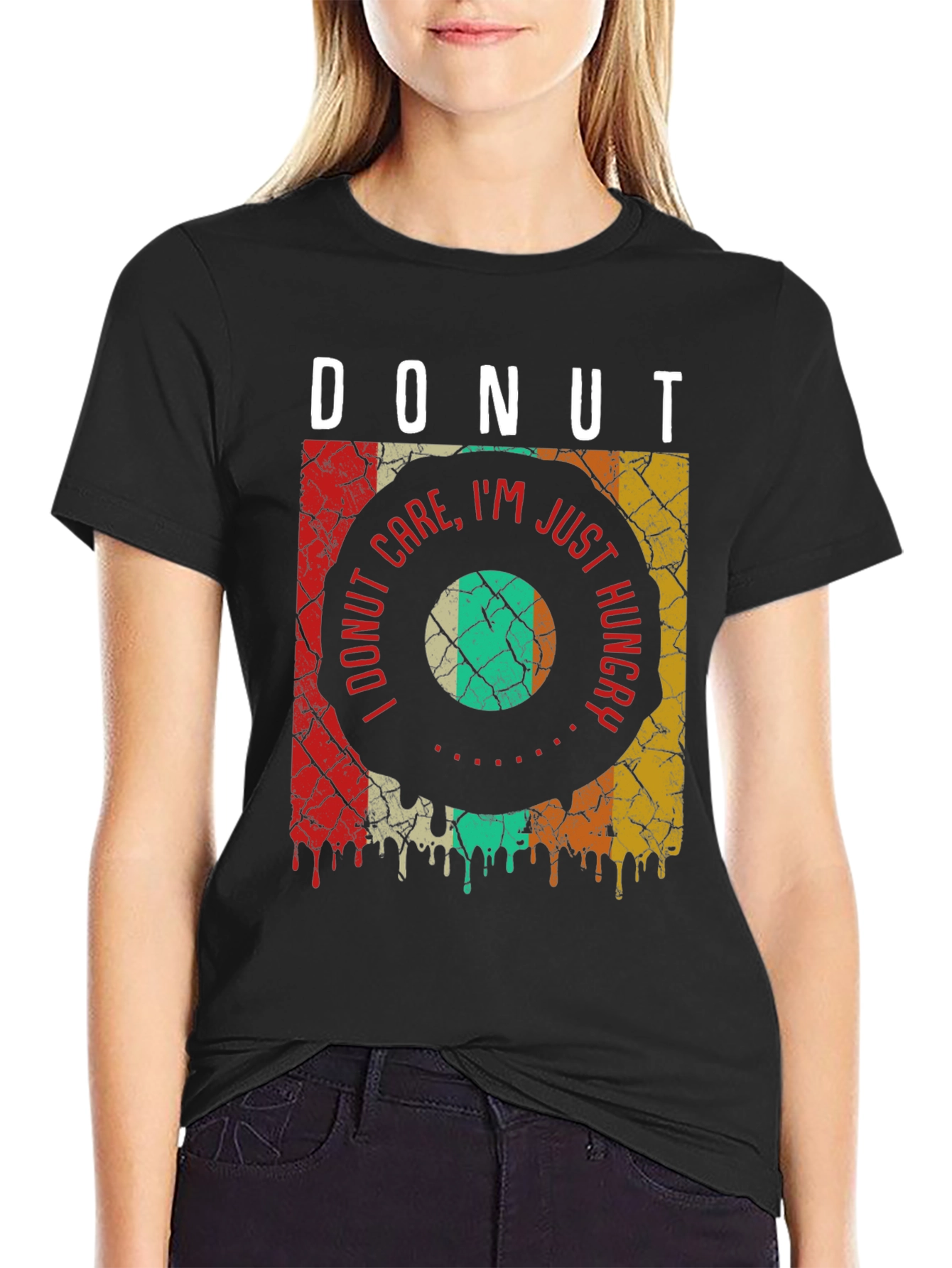 Donut Care Hungry Graphic T-Shirt