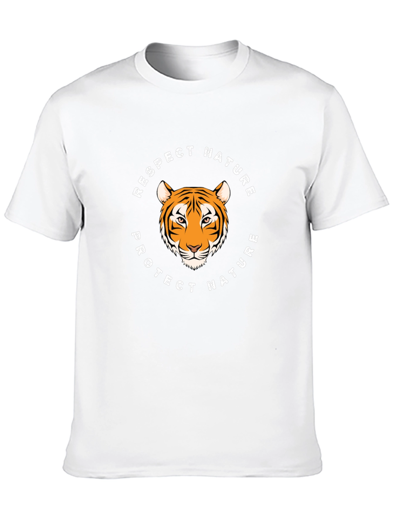 Respect Nature Tiger Graphic Tee - Black