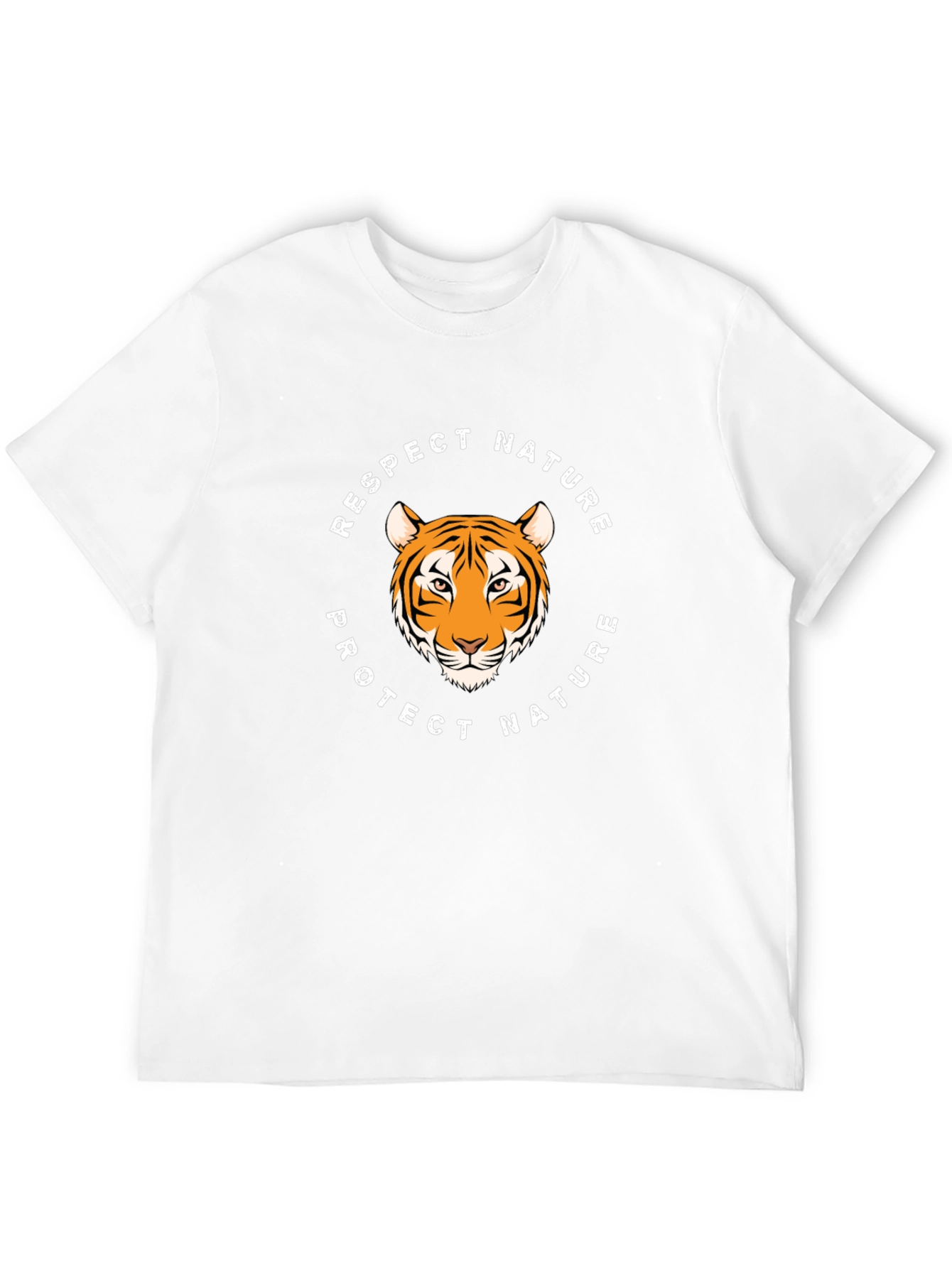 Respect Nature Tiger Graphic Tee - Black