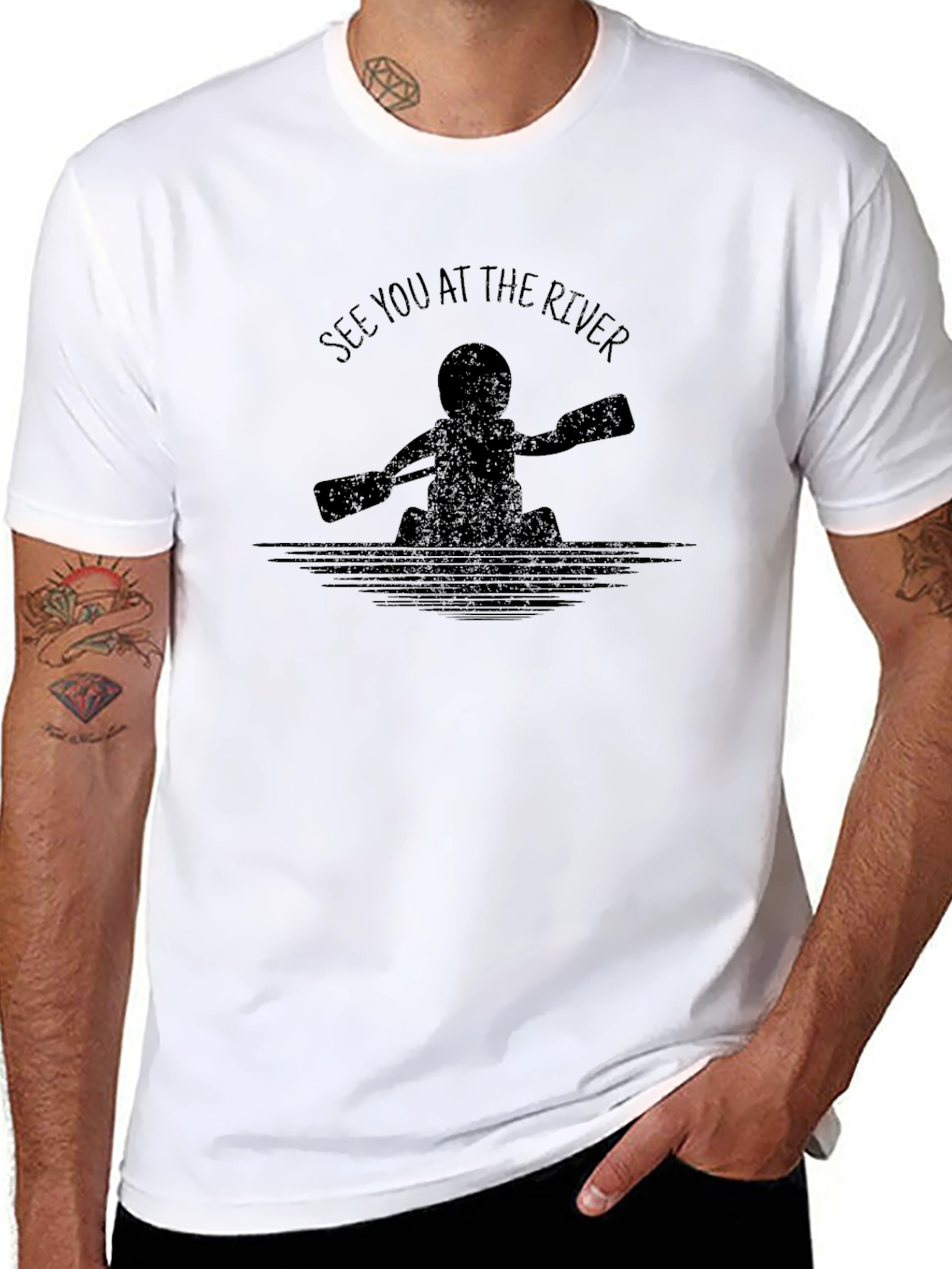 See You at the River T-Shirt Kayak Paddling
