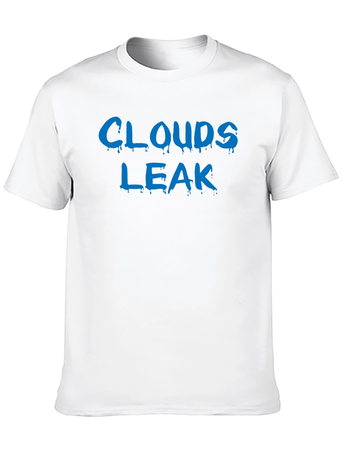 Clouds Leak Black Graphic T-Shirt