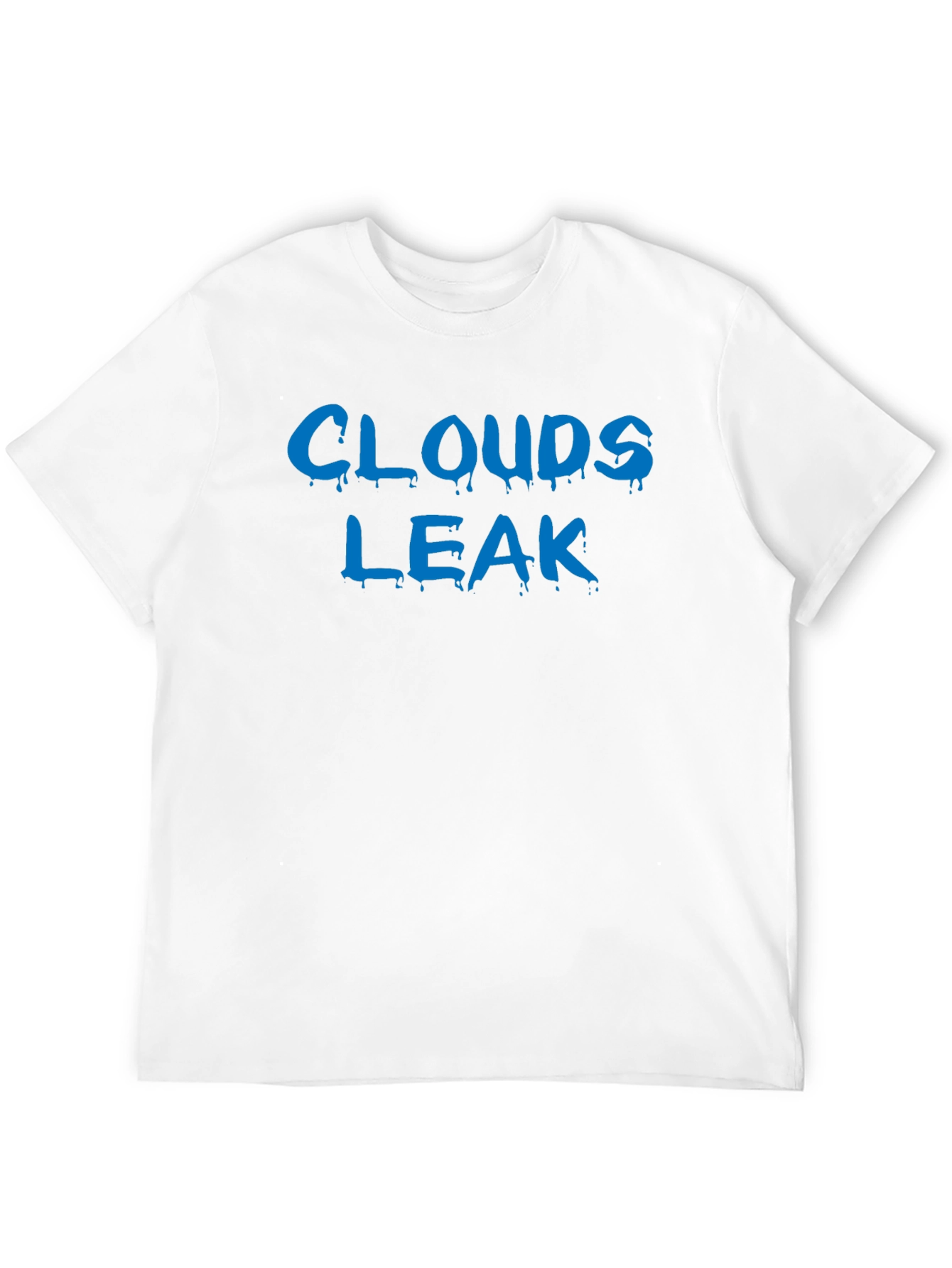 Clouds Leak Black Graphic T-Shirt