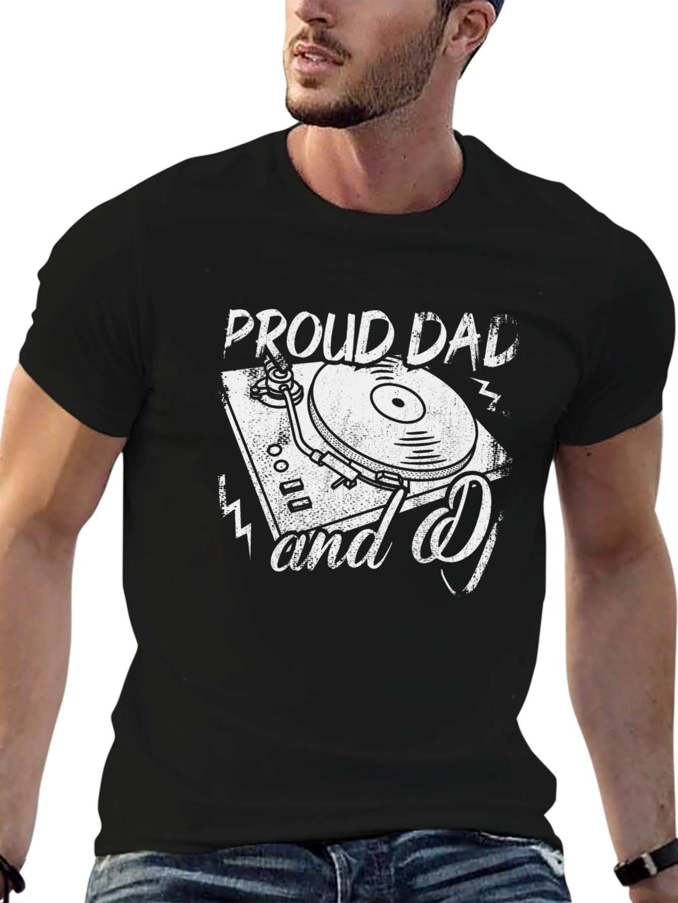 Proud Dad and DJ Graphic Tee