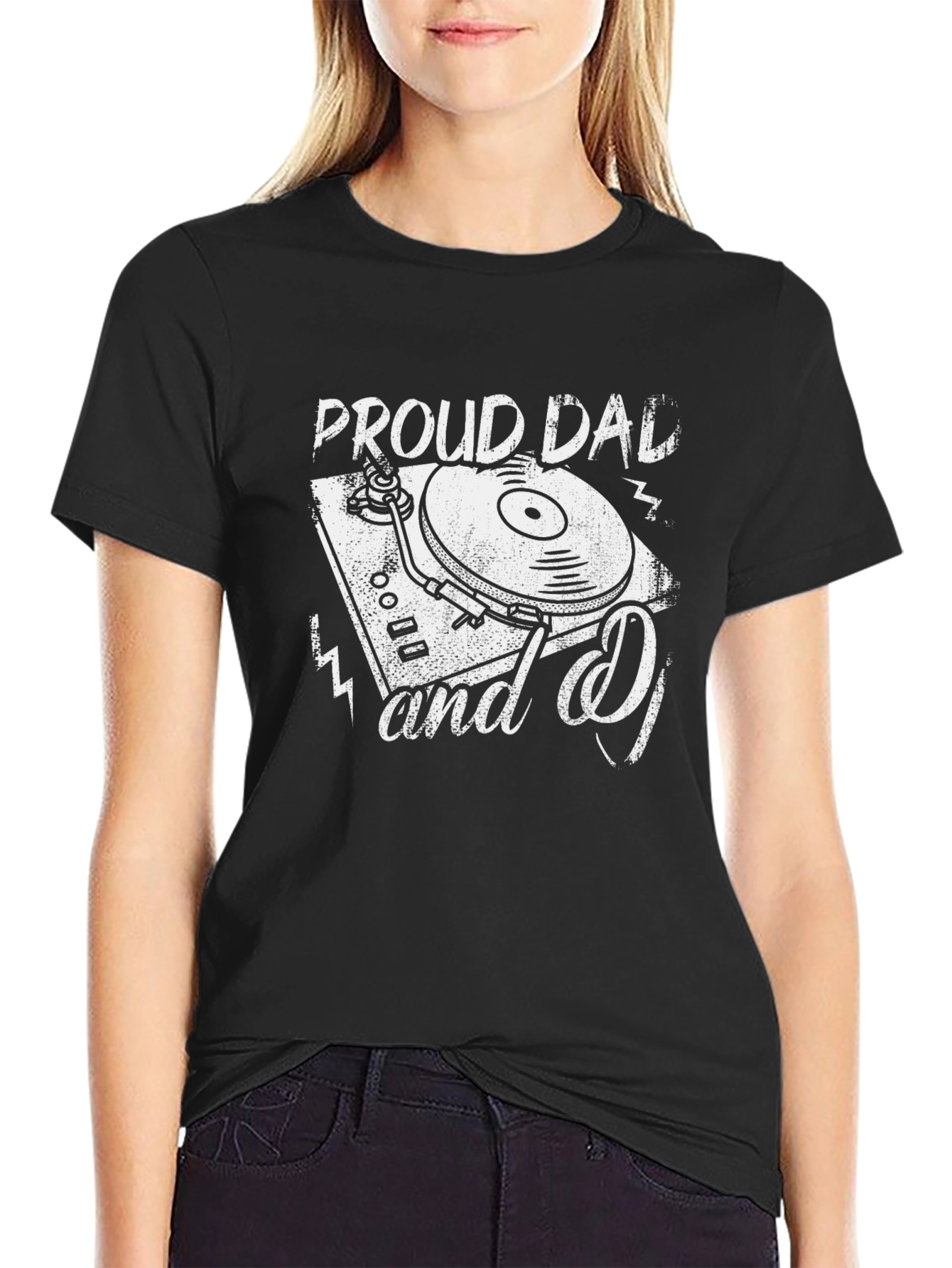 Proud Dad and DJ Graphic Tee