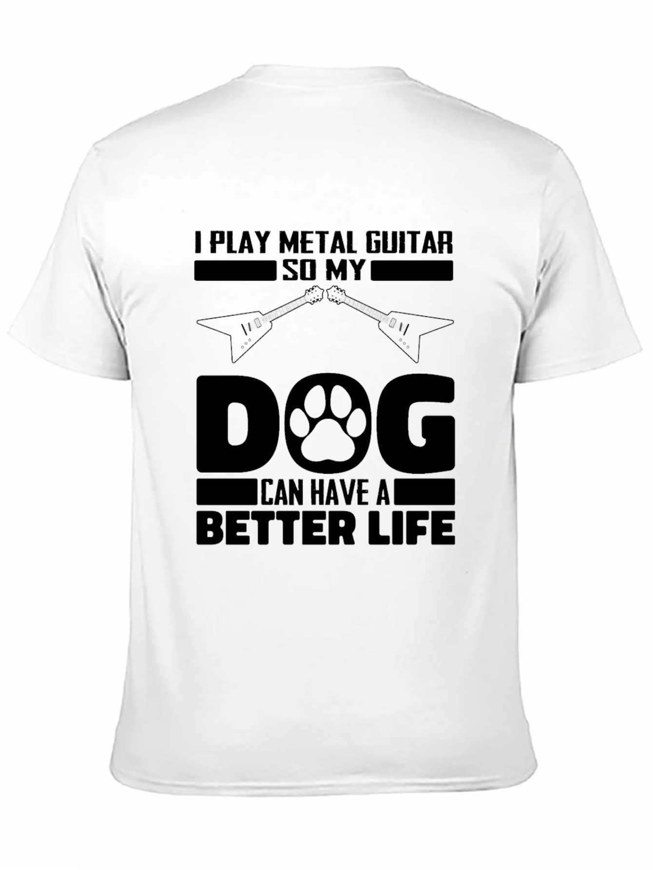 Metal Guitar Dog Lover T-Shirt