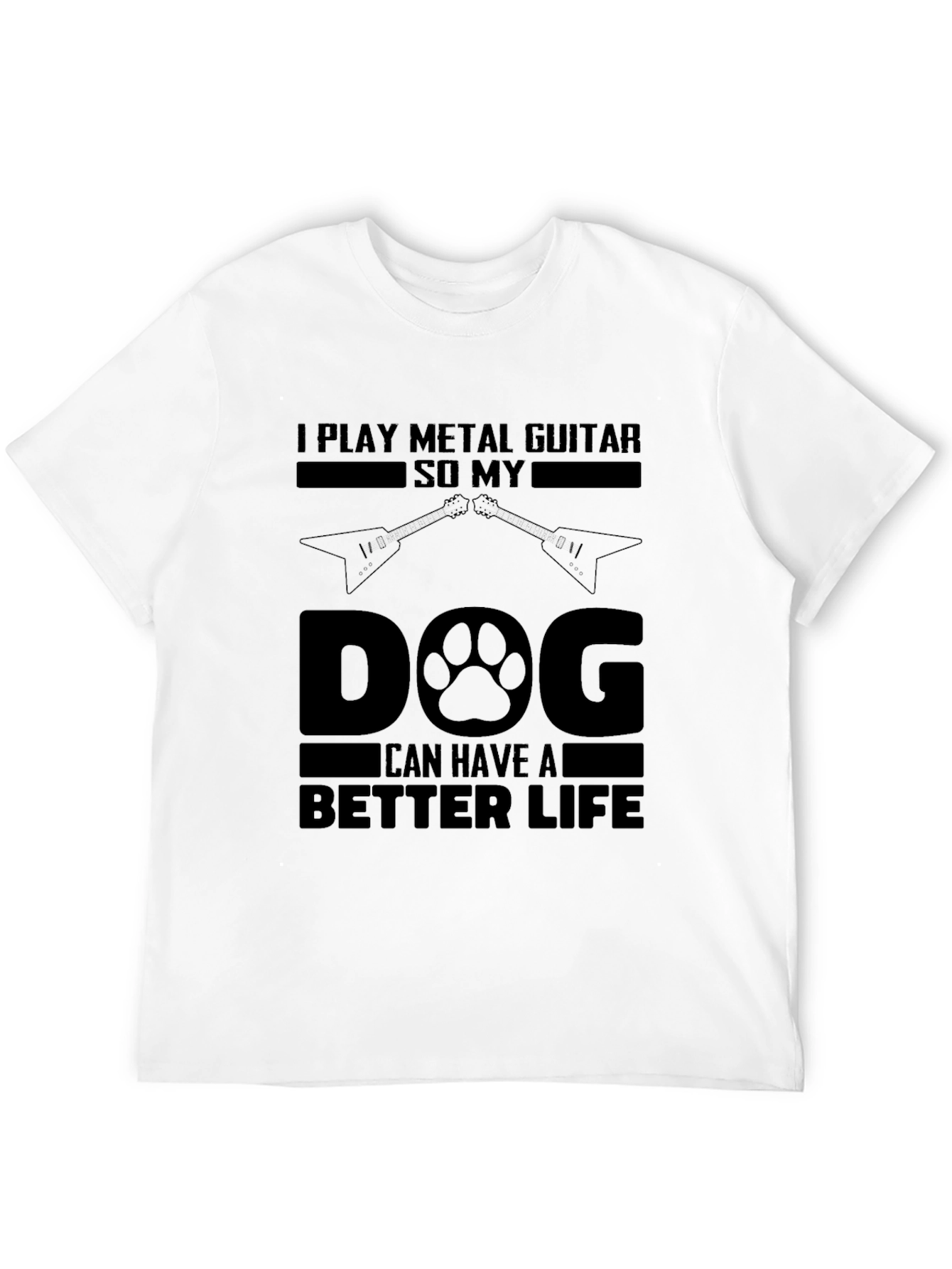 Metal Guitar Dog Lover T-Shirt