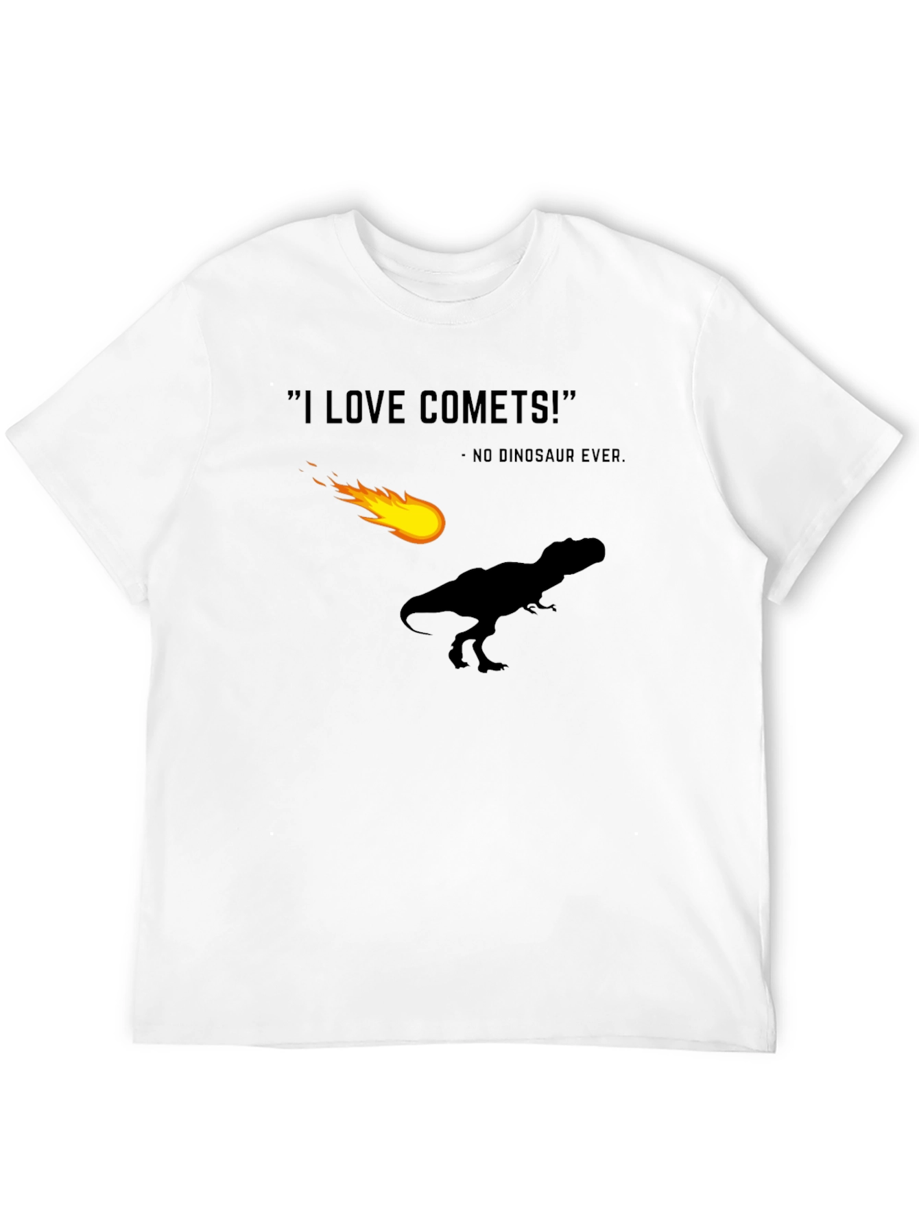 I Love Comets! Funny Dinosaur T-Shirt