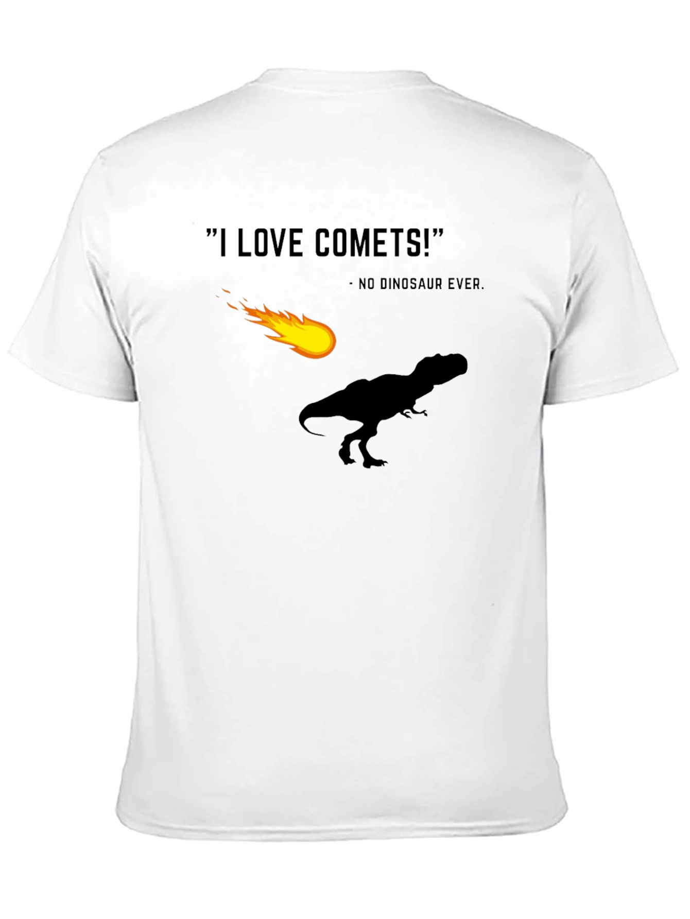 I Love Comets! Funny Dinosaur T-Shirt