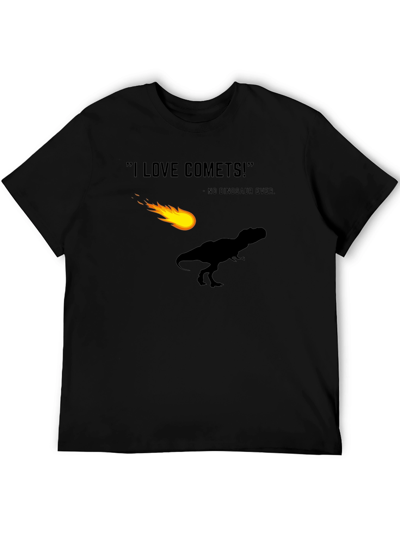 I Love Comets! Funny Dinosaur T-Shirt