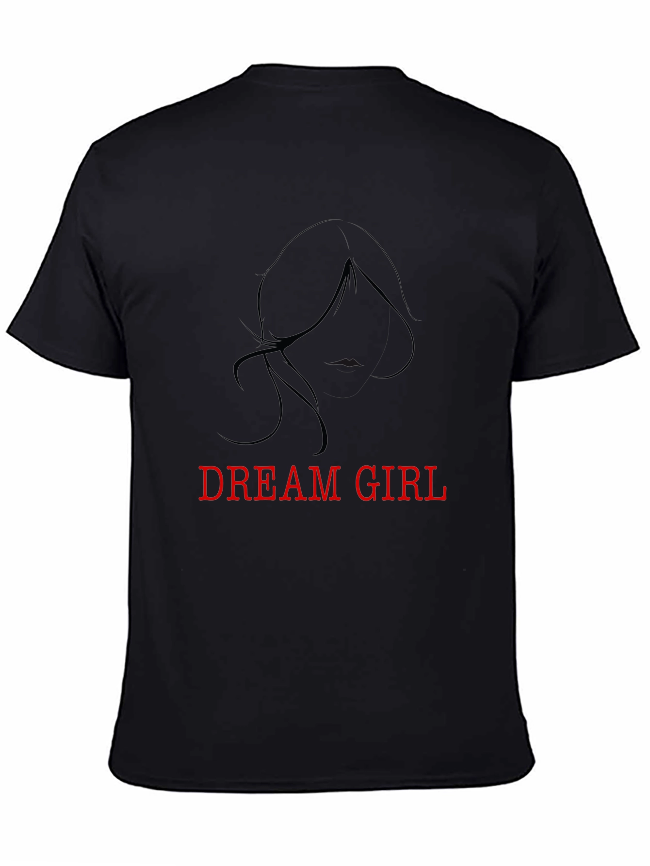 Dream Girl Black Tee - Stylish Graphic T-Shirt