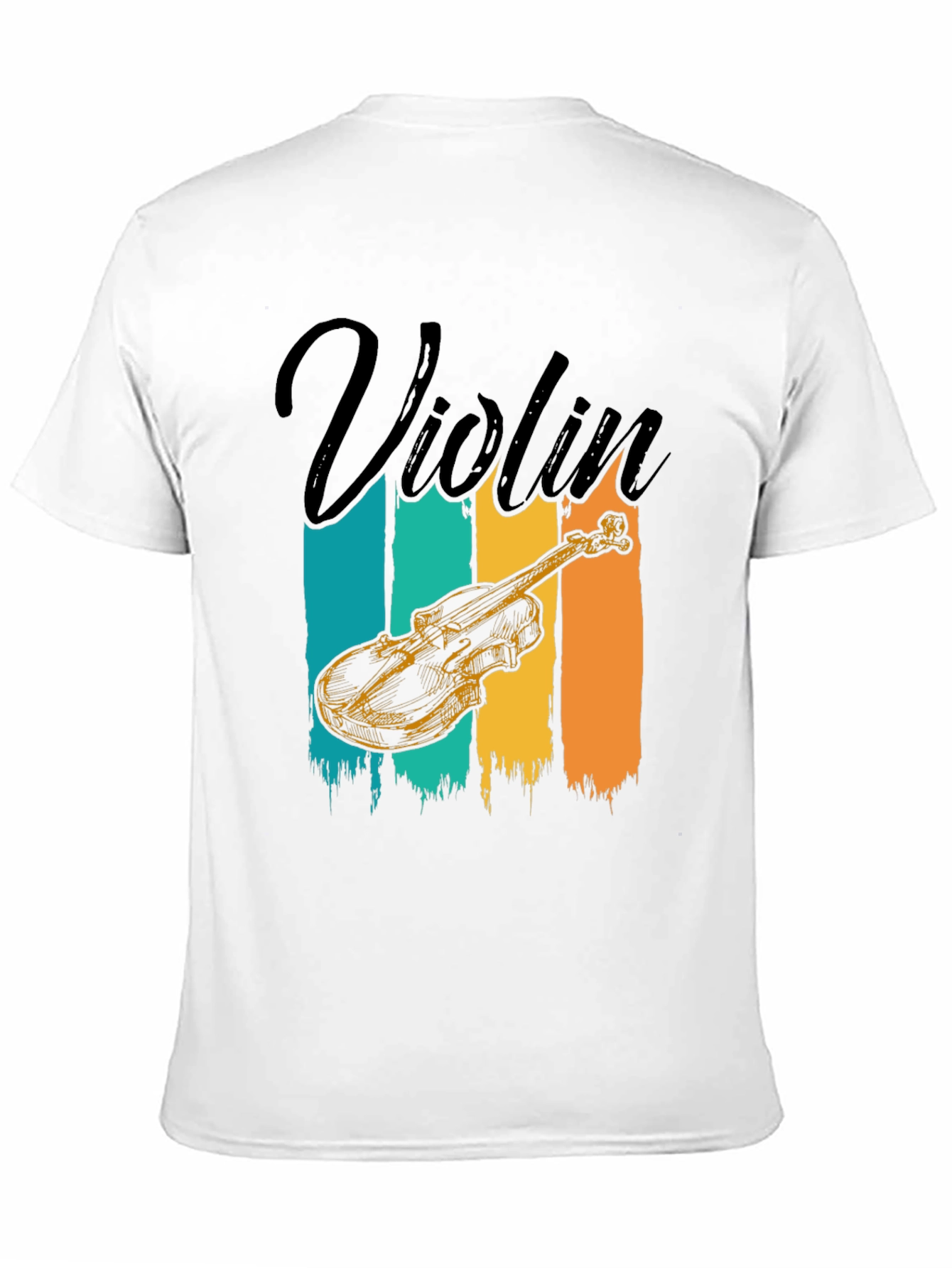 Violin Graphic T-Shirt: Retro Music Lover Tee