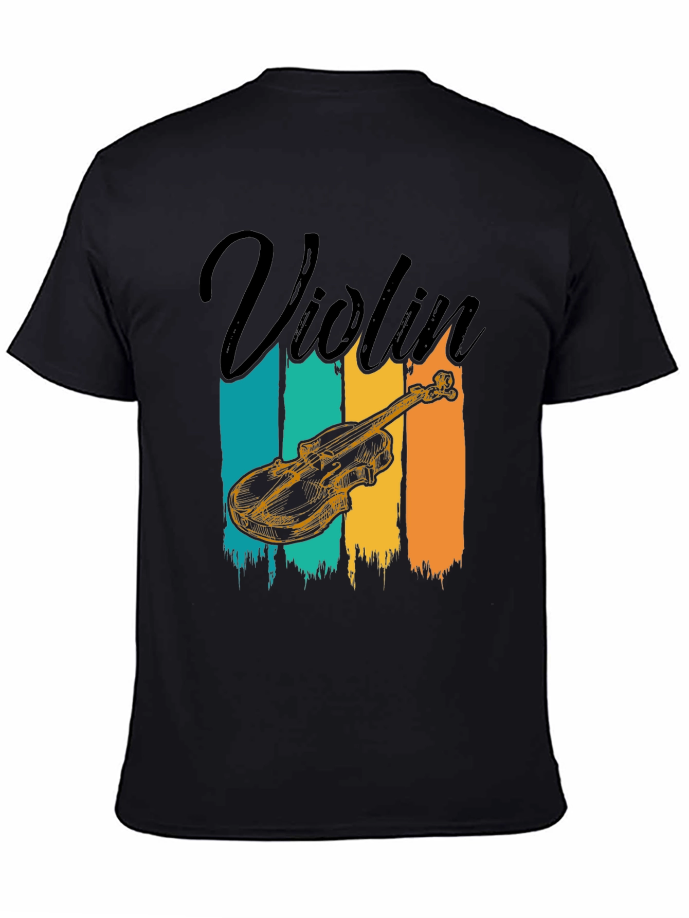 Violin Graphic T-Shirt: Retro Music Lover Tee