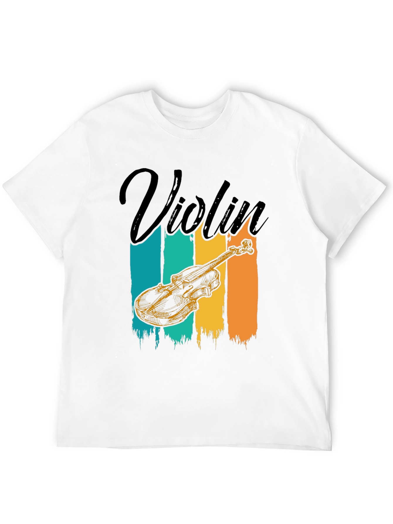 Violin Graphic T-Shirt: Retro Music Lover Tee