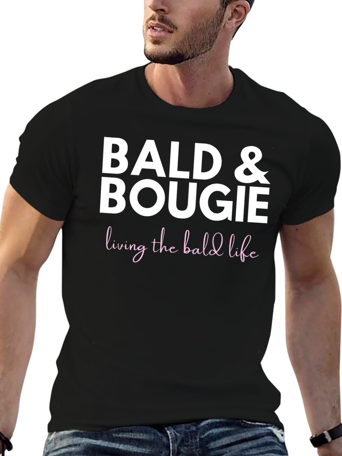 Bald & Bougie T-Shirt - Living the Bald Life