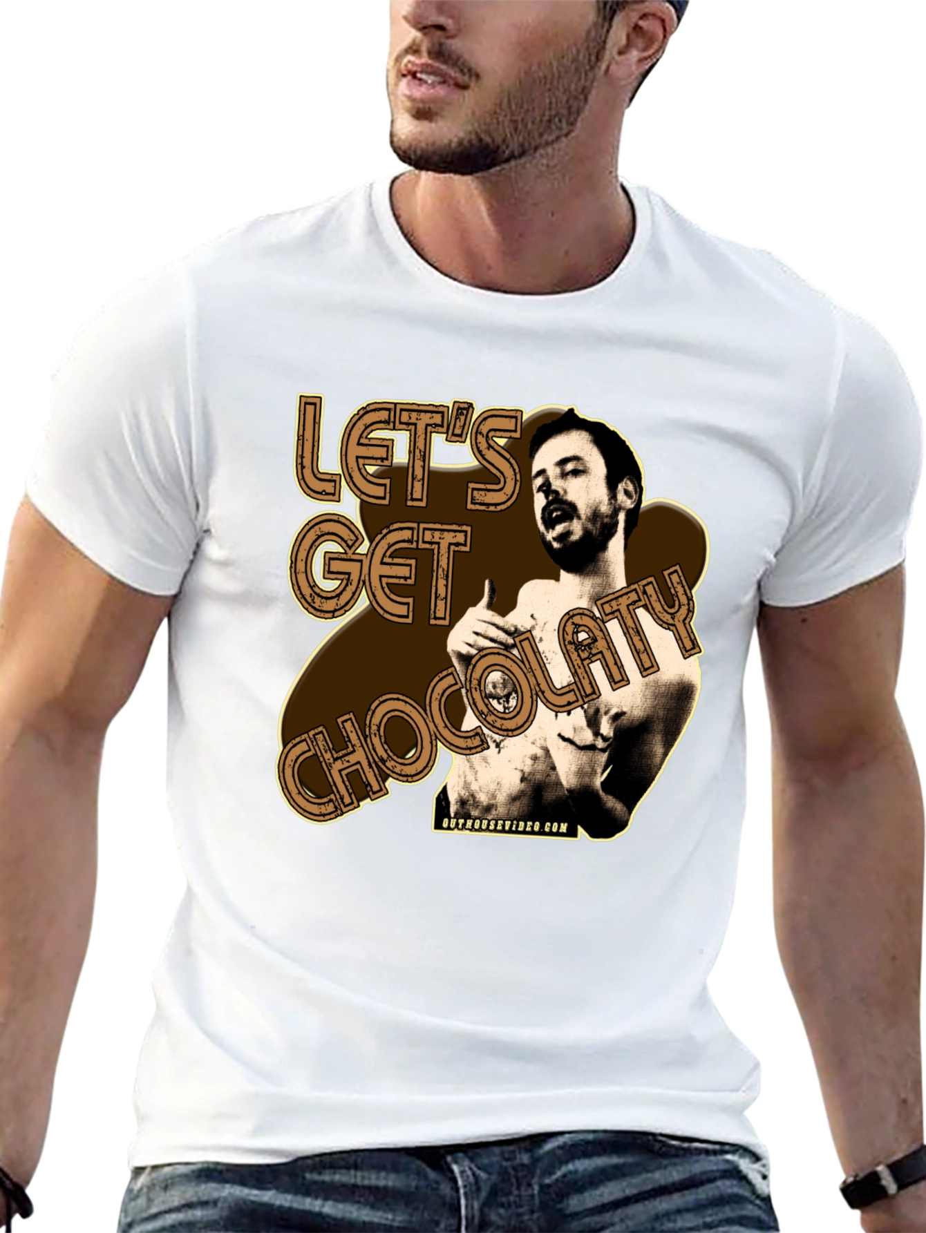 Lets Get Chocolaty Funny Graphic Tee