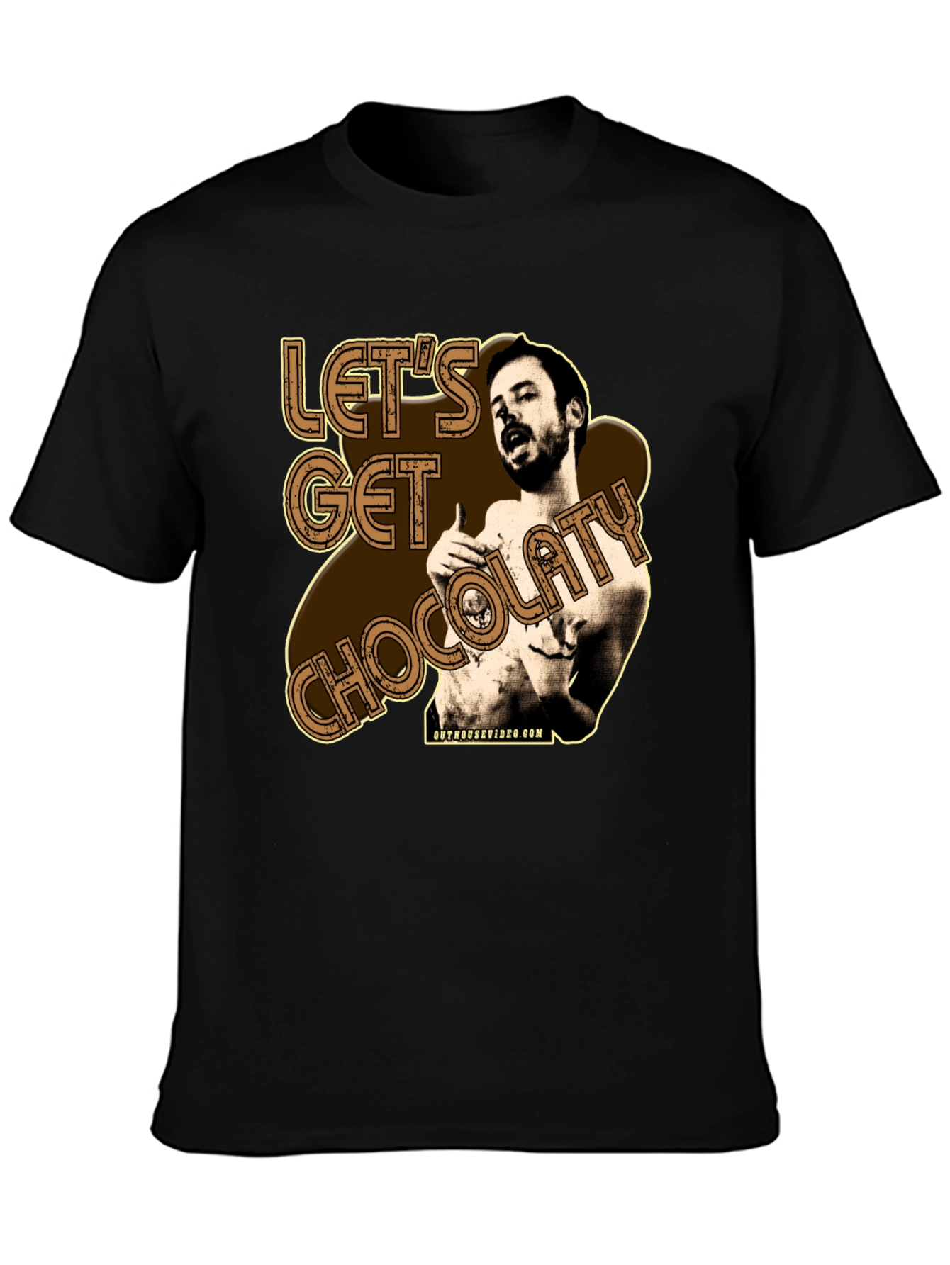 Lets Get Chocolaty Funny Graphic Tee