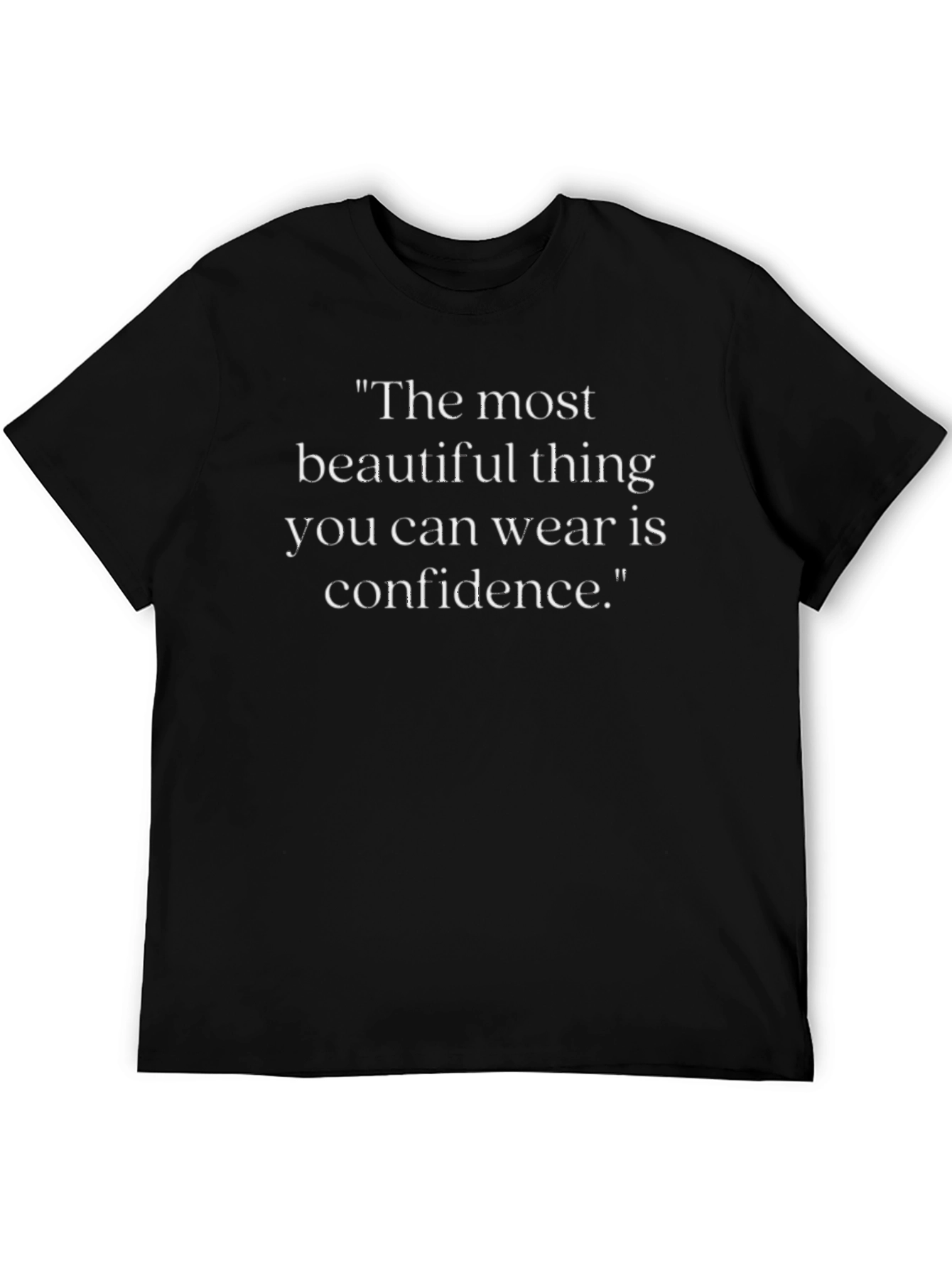 Confidence Quote Black T-Shirt
