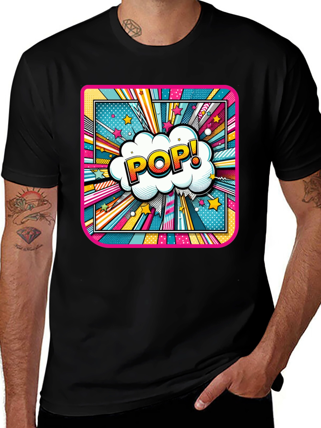 Pop Art T-Shirt - Comic Book Style Graphic Tee
