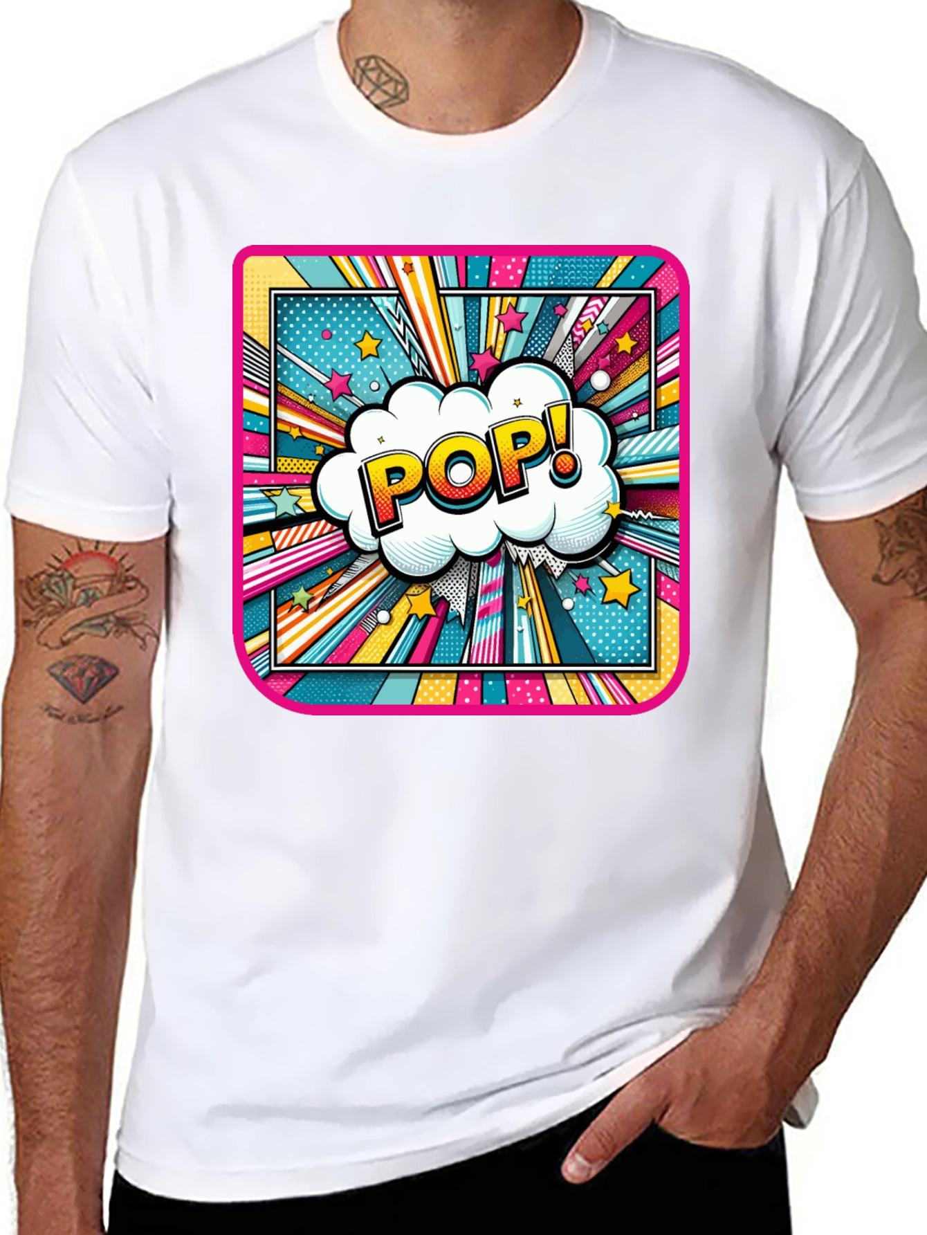 Pop Art T-Shirt - Comic Book Style Graphic Tee