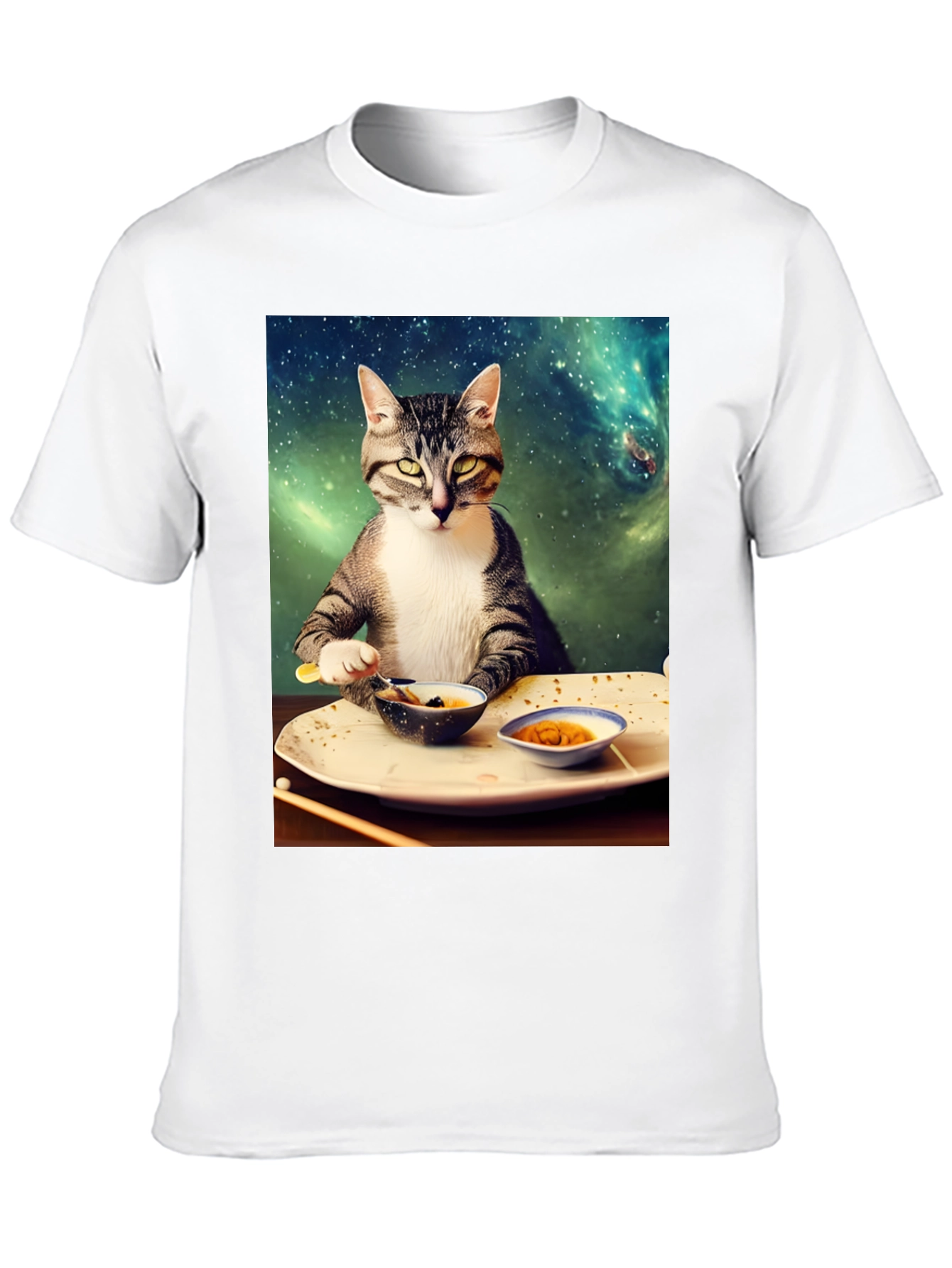 Cosmic Cat Sushi T-Shirt