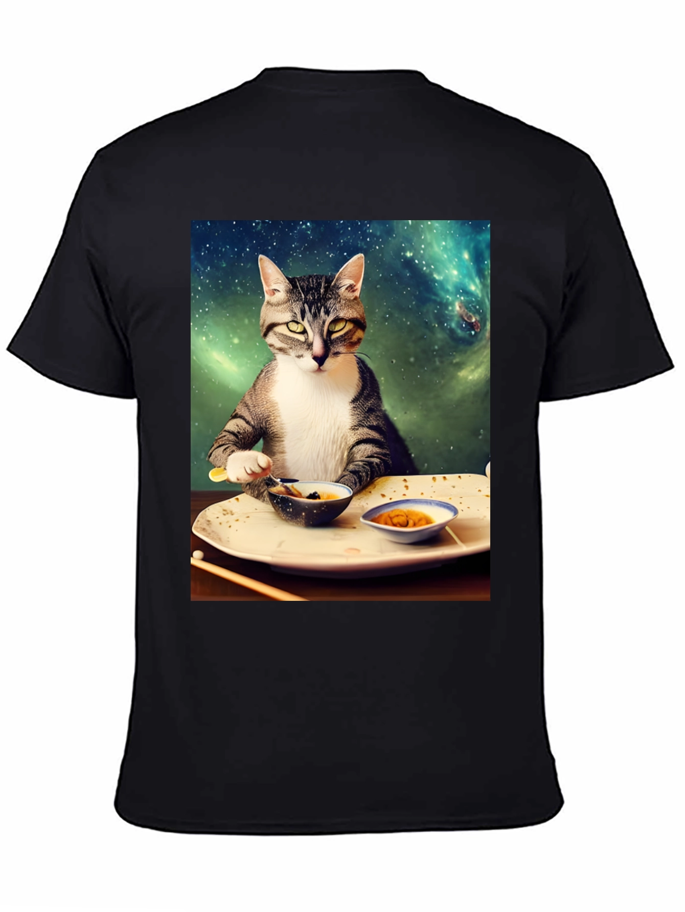 Cosmic Cat Sushi T-Shirt