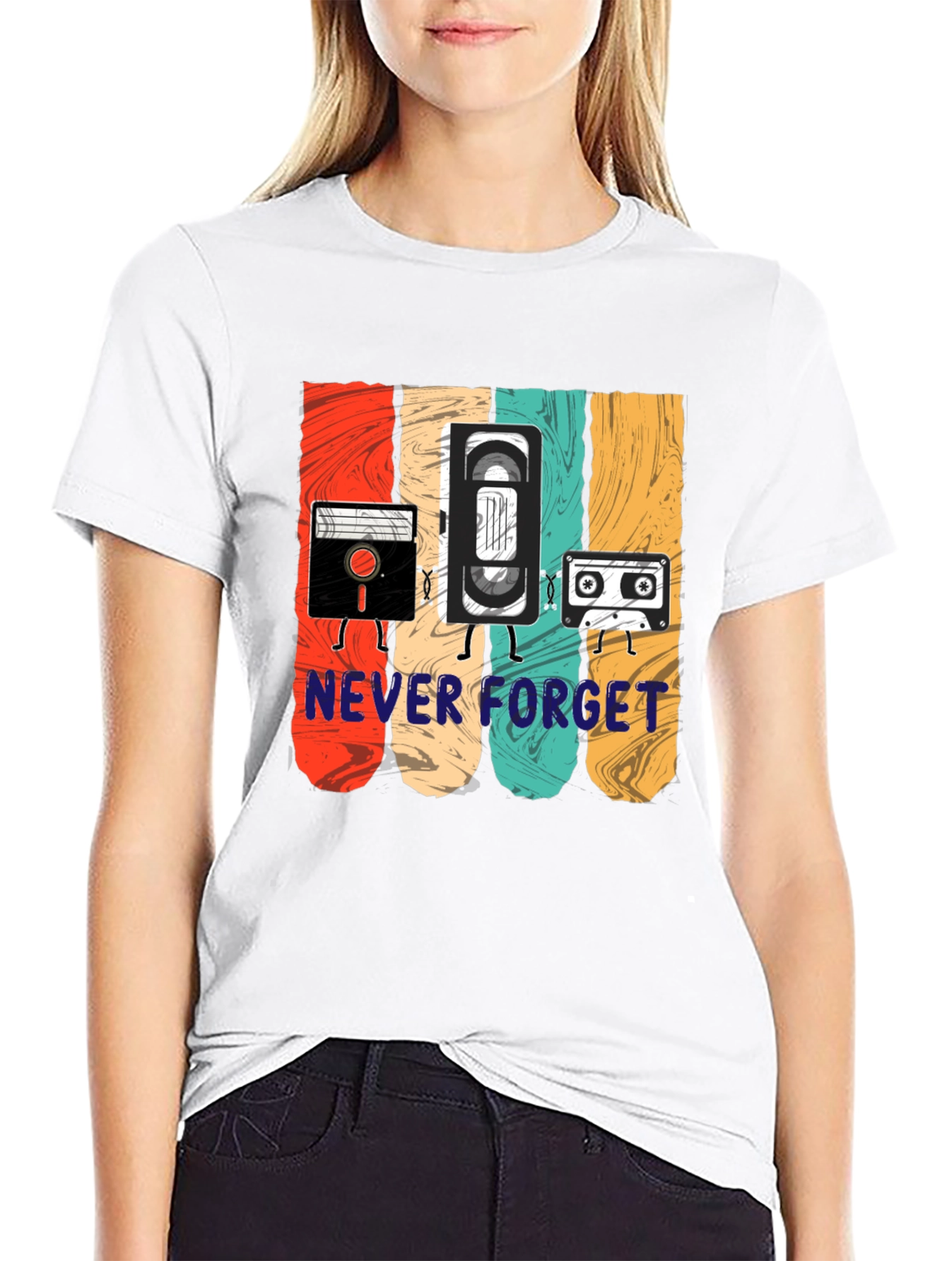 Retro Media T-Shirt - Never Forget
