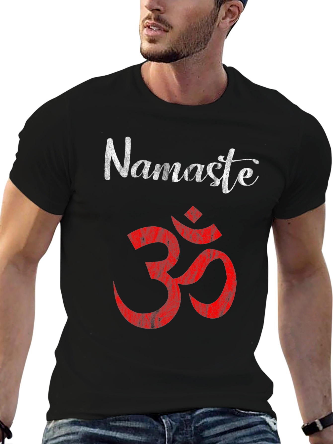 Namaste Om Symbol Graphic Tee - Yoga Meditation Shirt