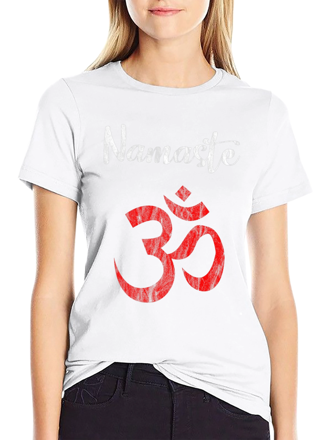 Namaste Om Symbol Graphic Tee - Yoga Meditation Shirt
