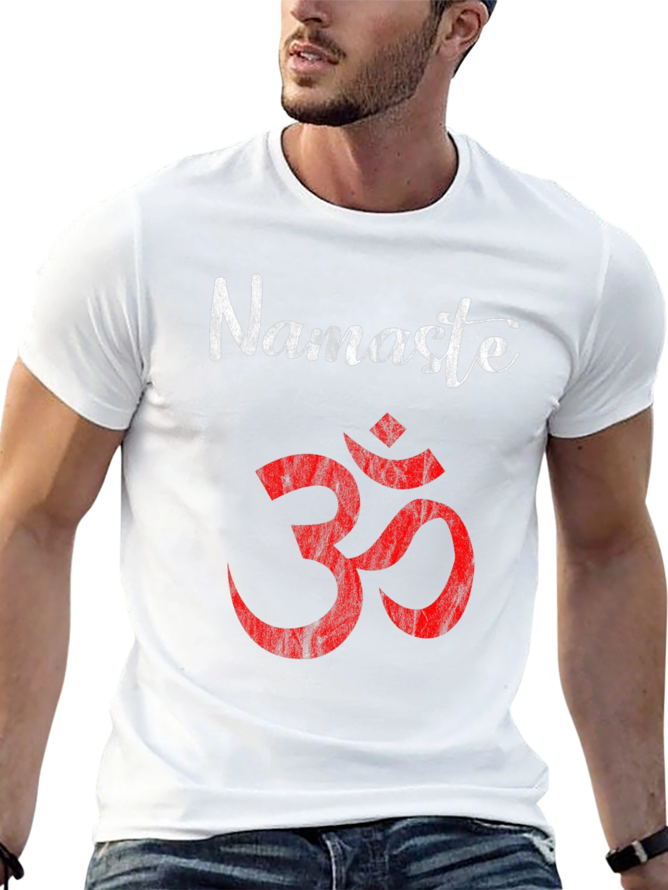 Namaste Om Symbol Graphic Tee - Yoga Meditation Shirt