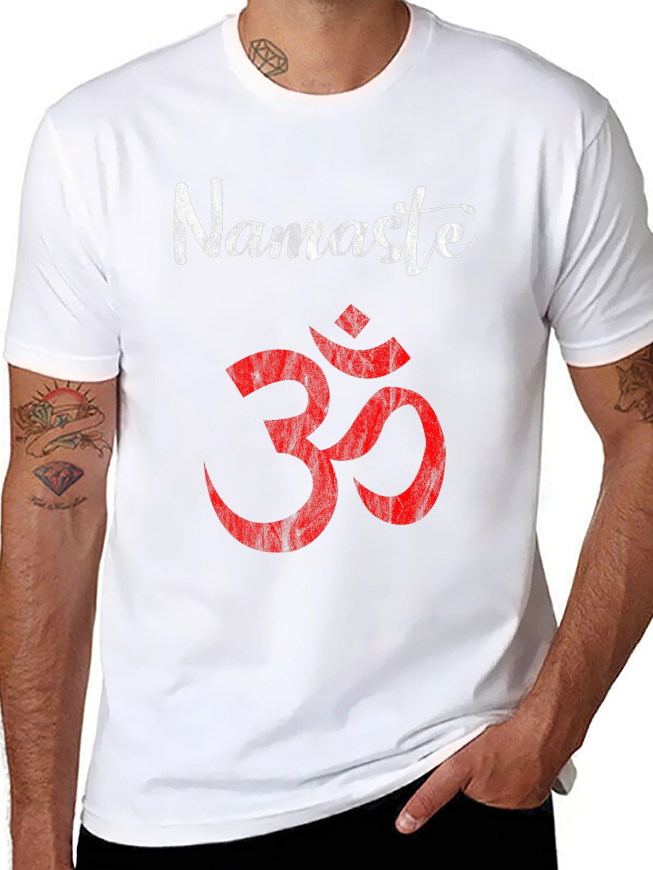 Namaste Om Symbol Graphic Tee - Yoga Meditation Shirt