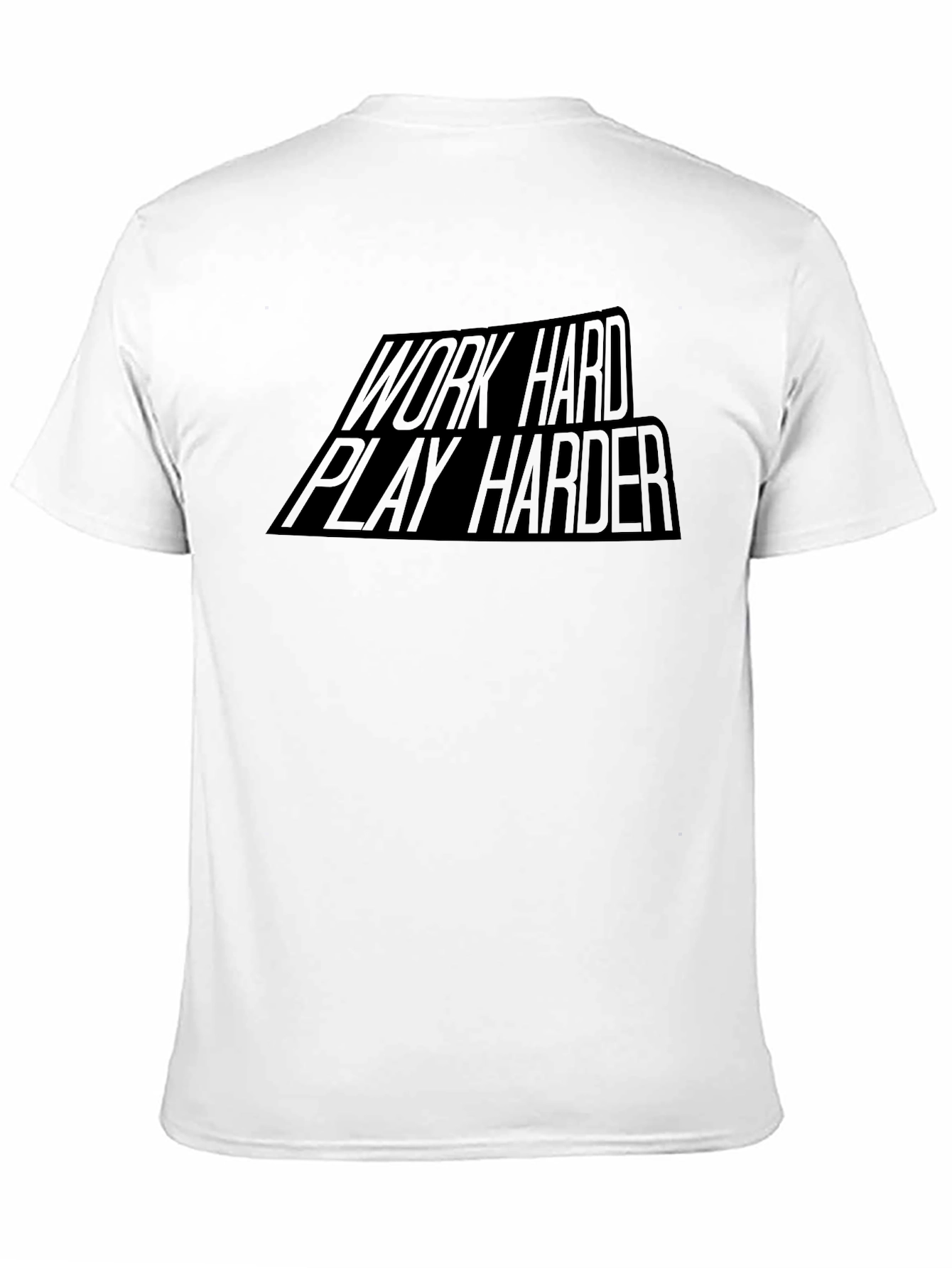 Work Hard Play Harder Black Graphic Tee