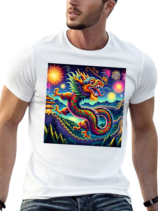 Dragon Fireworks Graphic Tee