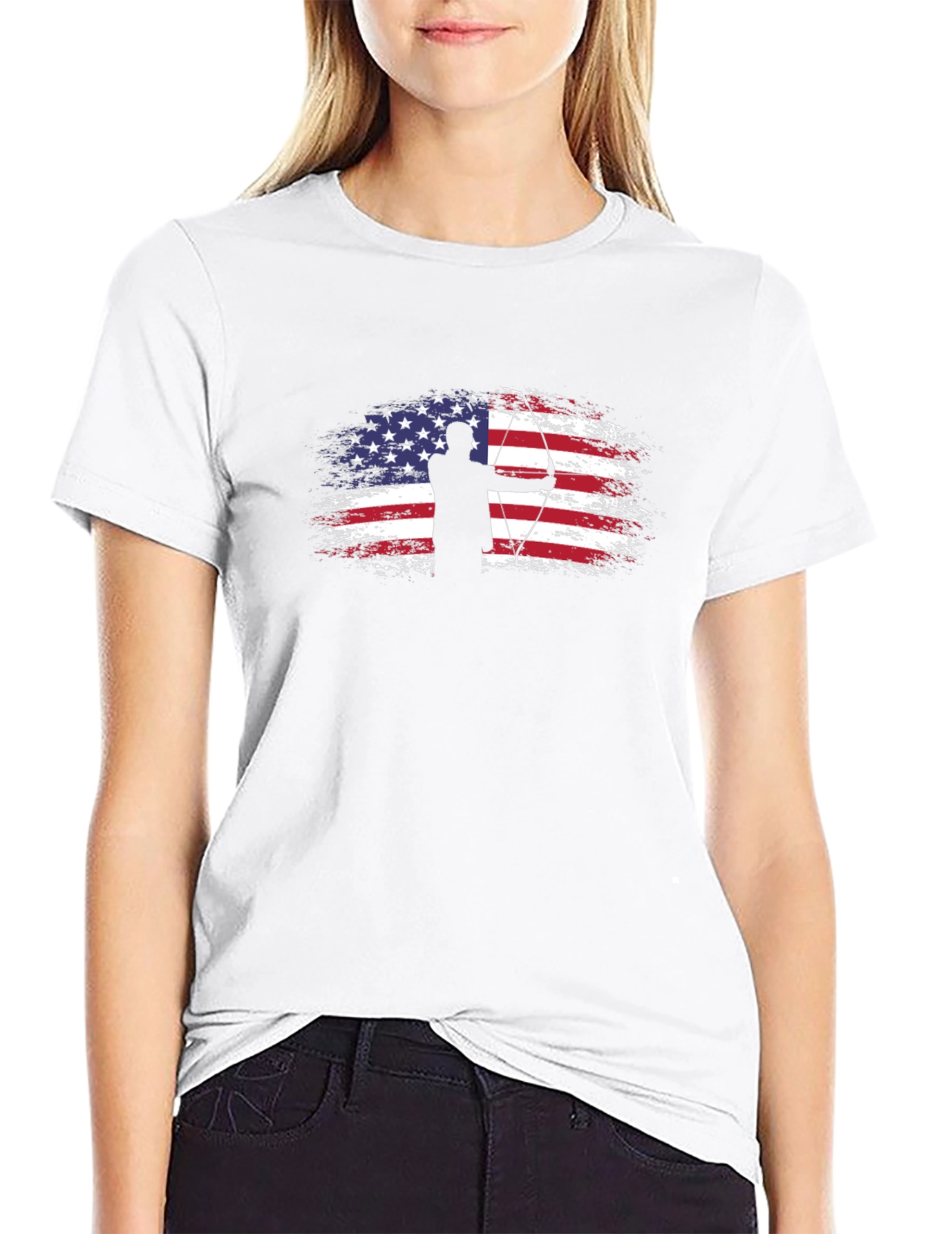 Archery American Flag T-Shirt - Patriot Archer Tee