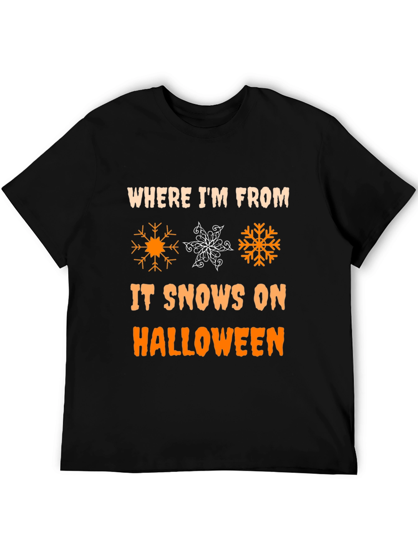 Halloween Snow T-Shirt - Novelty Holiday Tee