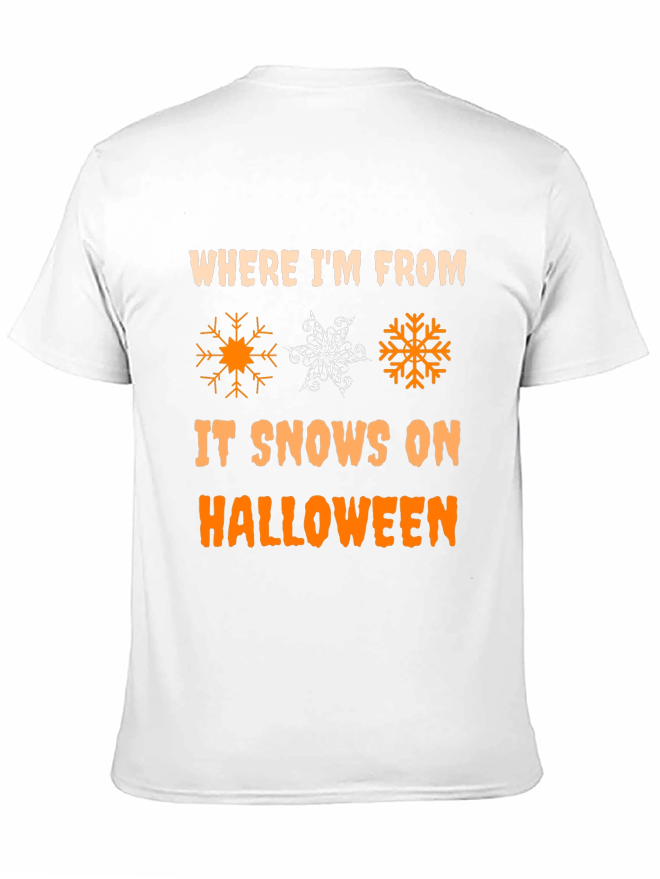 Halloween Snow T-Shirt - Novelty Holiday Tee