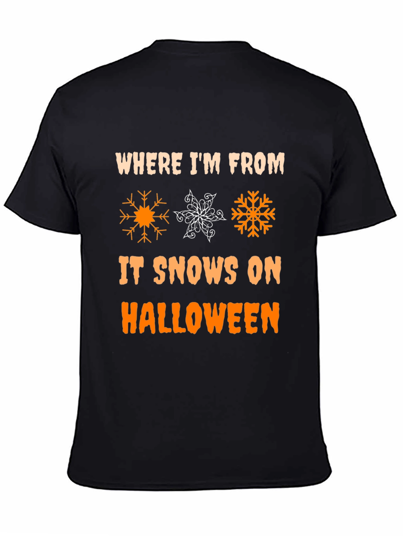 Halloween Snow T-Shirt - Novelty Holiday Tee