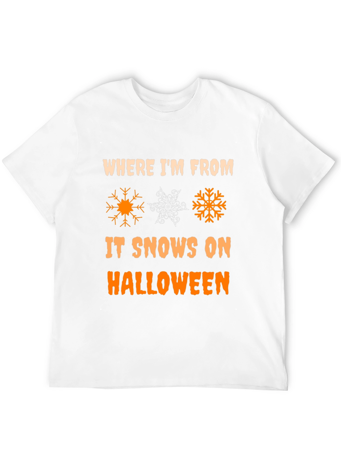 Halloween Snow T-Shirt - Novelty Holiday Tee