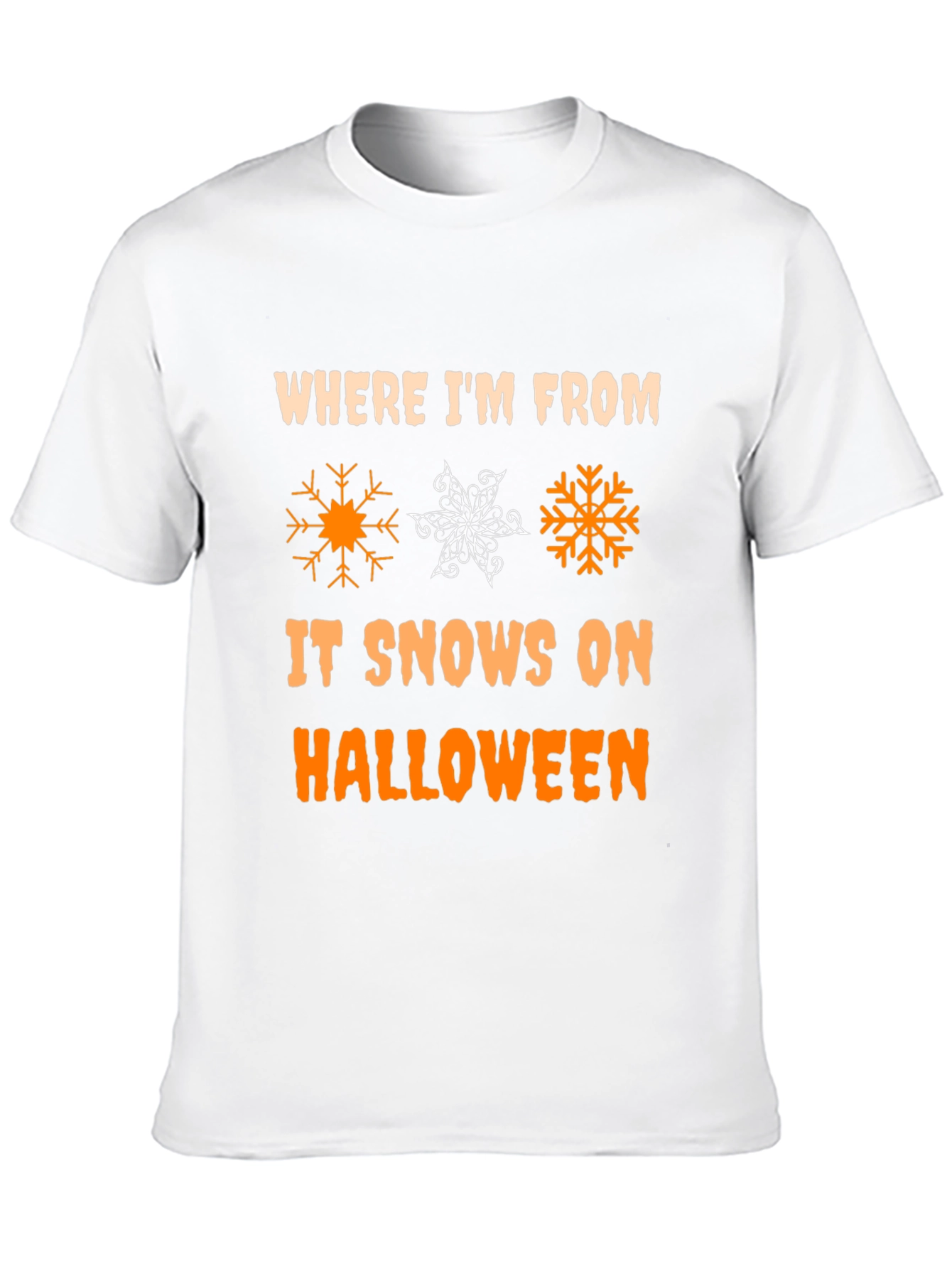 Halloween Snow T-Shirt - Novelty Holiday Tee