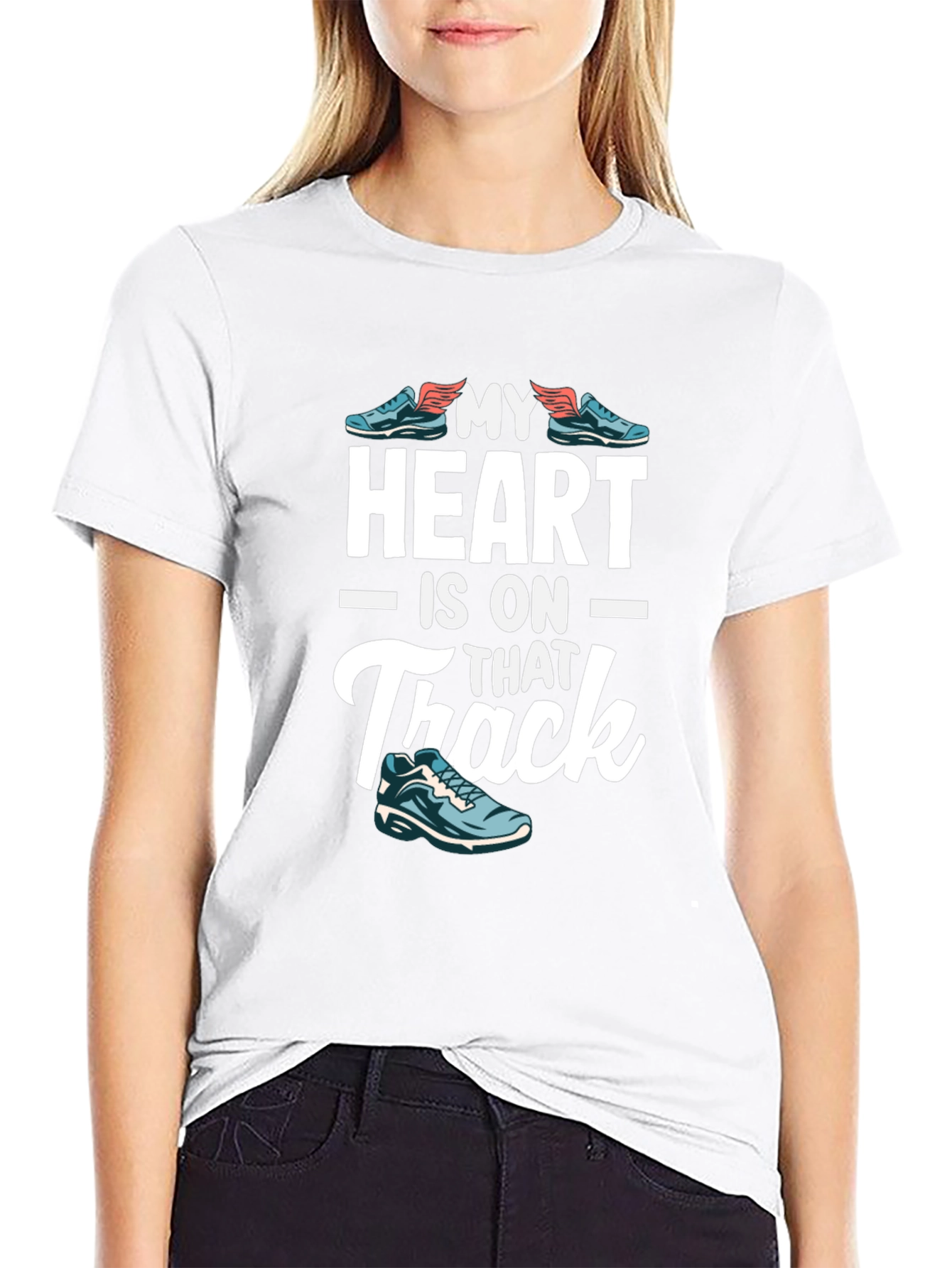 My Heart is on That Track Graphic T-Shirt